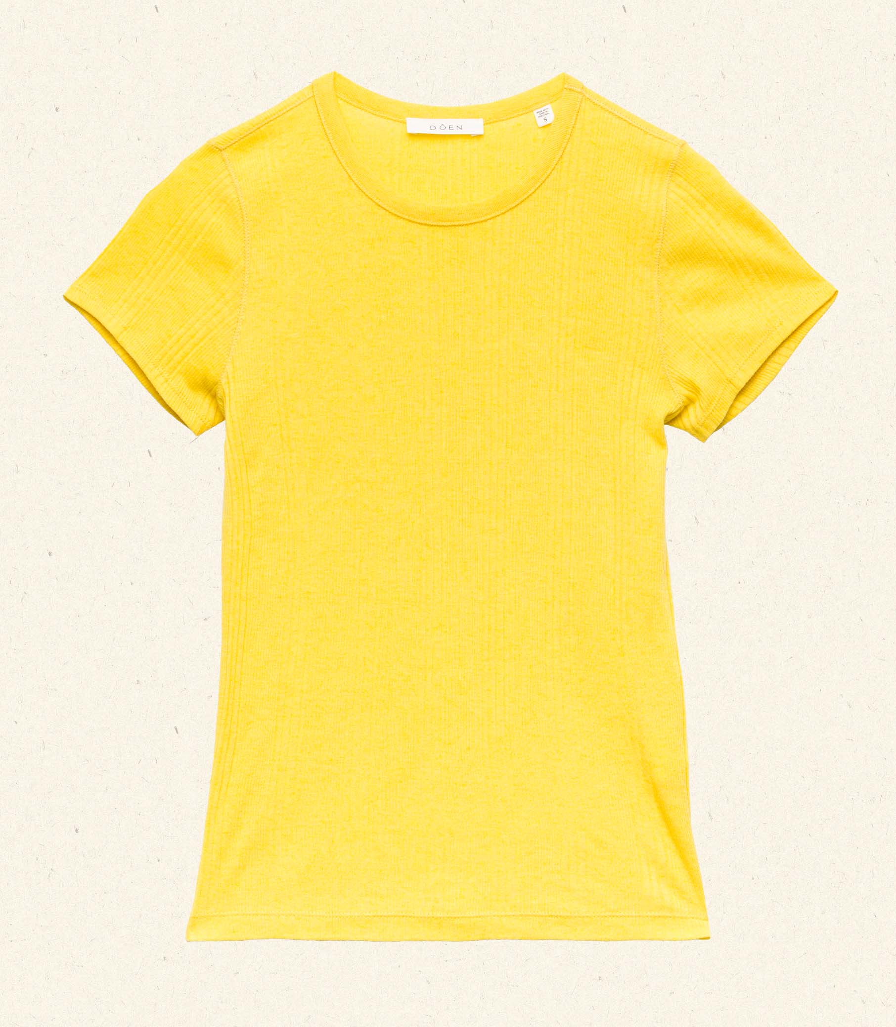 DÔEN - VIVI CASHMERE TEE -- CITRUS - Image 7