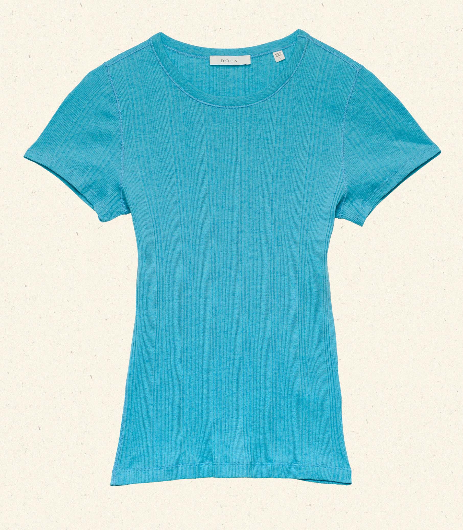 DÔEN - VIVI CASHMERE TEE -- MEDITERRANEAN SEA - Image 6