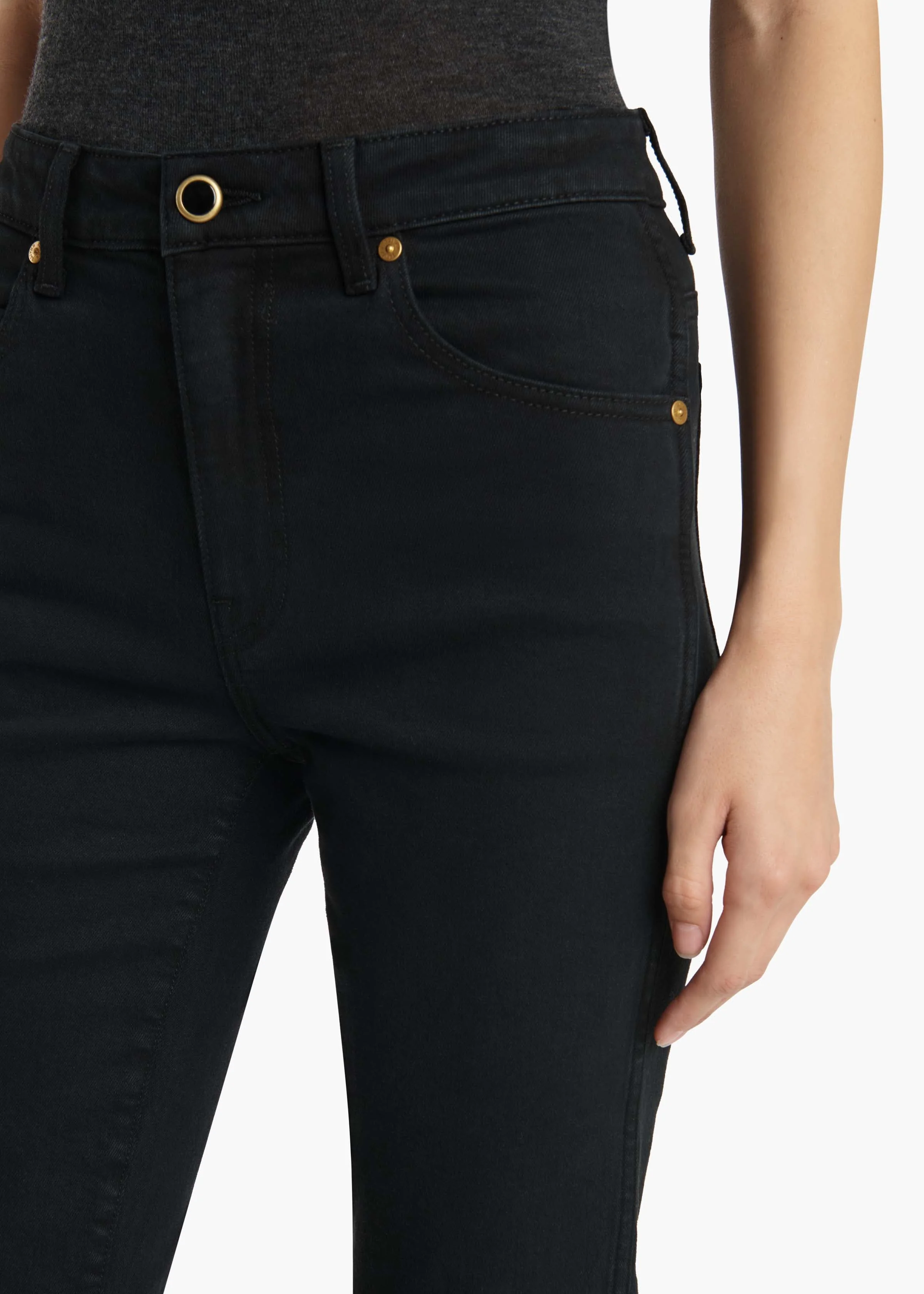 Khaite - Vivian Stretch Jean in Carlyle - Image 5