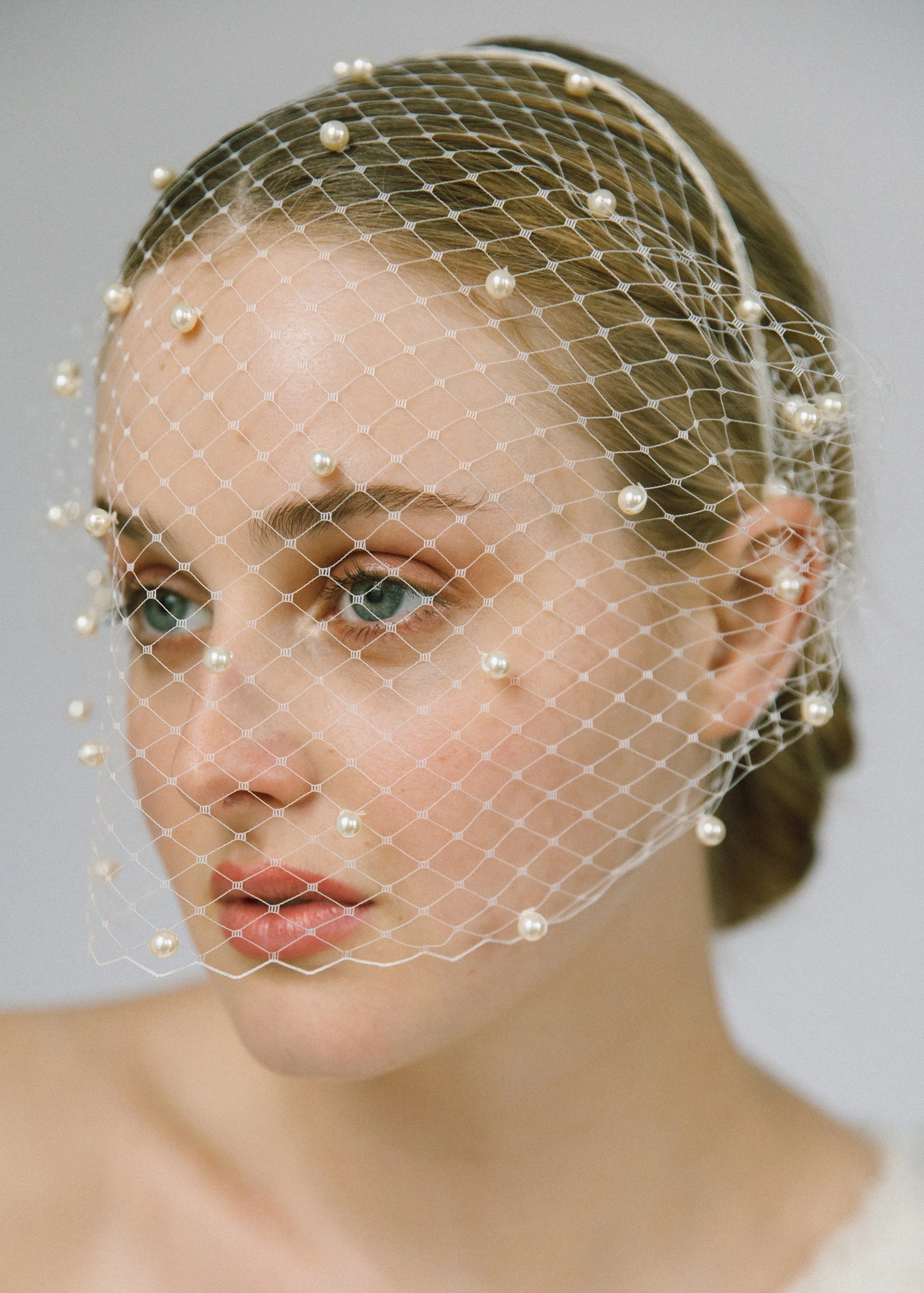 Jennifer Behr - Voilette Headband with Pearls - Image 2
