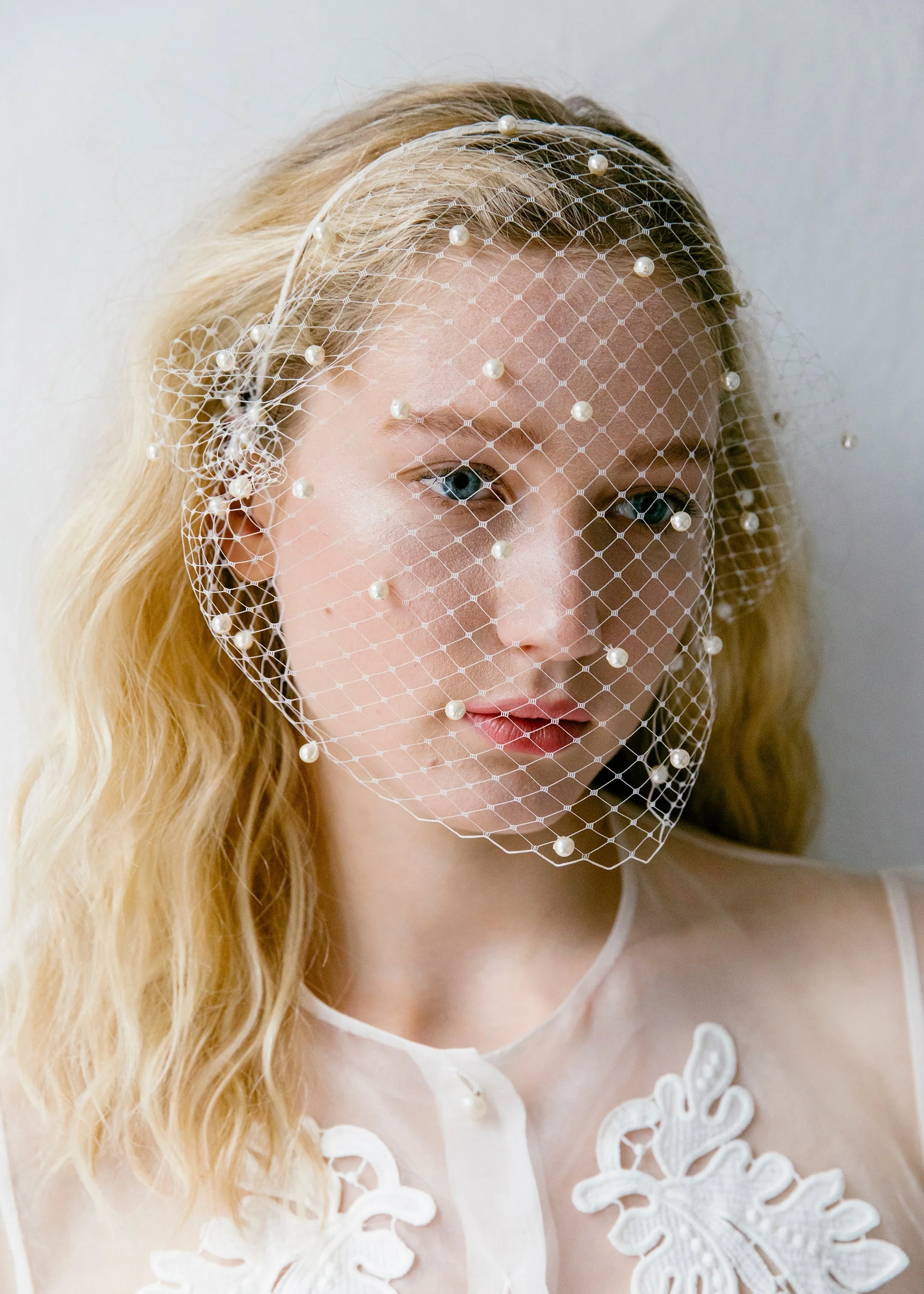 Jennifer Behr - Voilette Headband with Pearls - Image 6