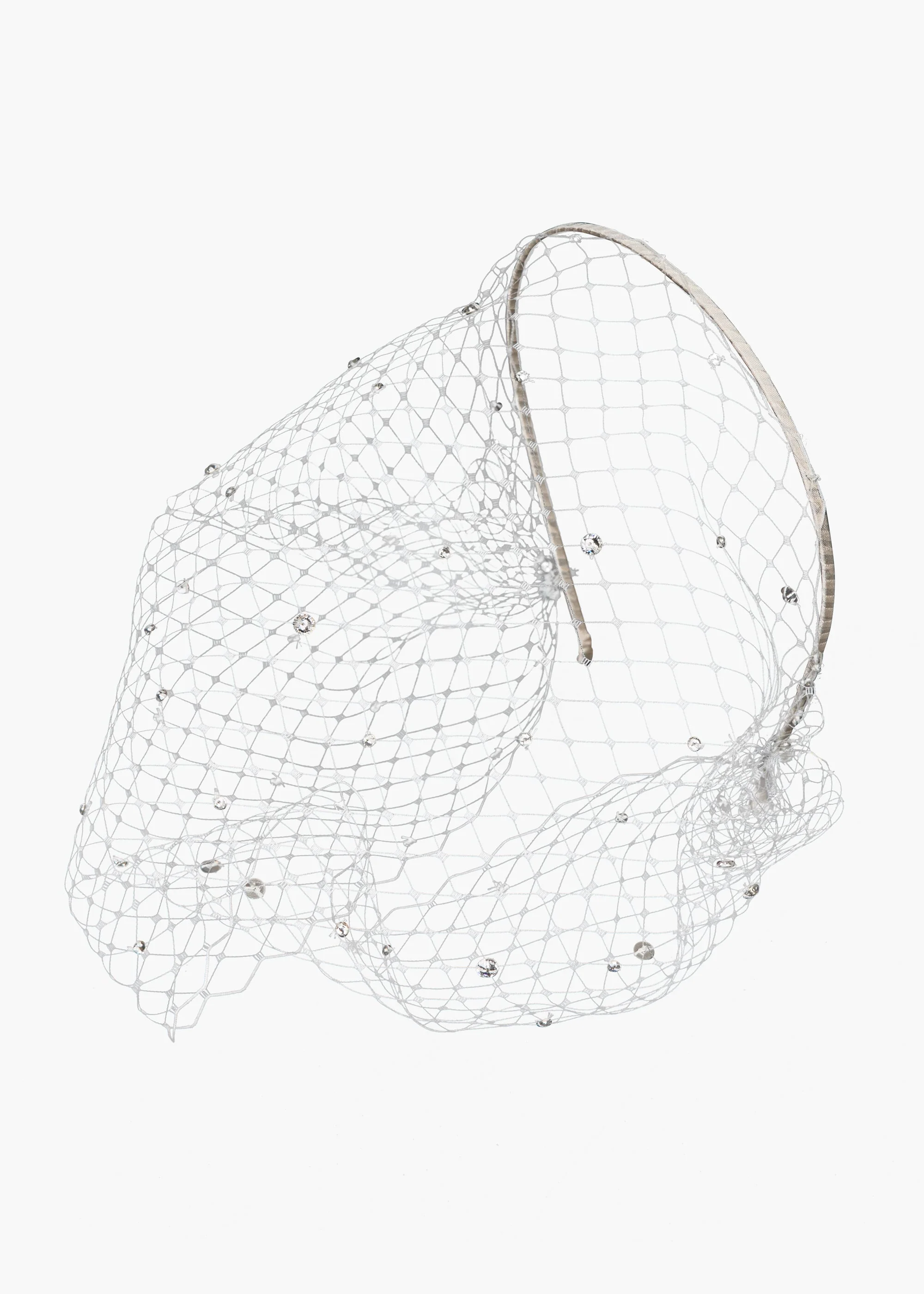 Jennifer Behr - Voilette Headband with Scattered Crystals