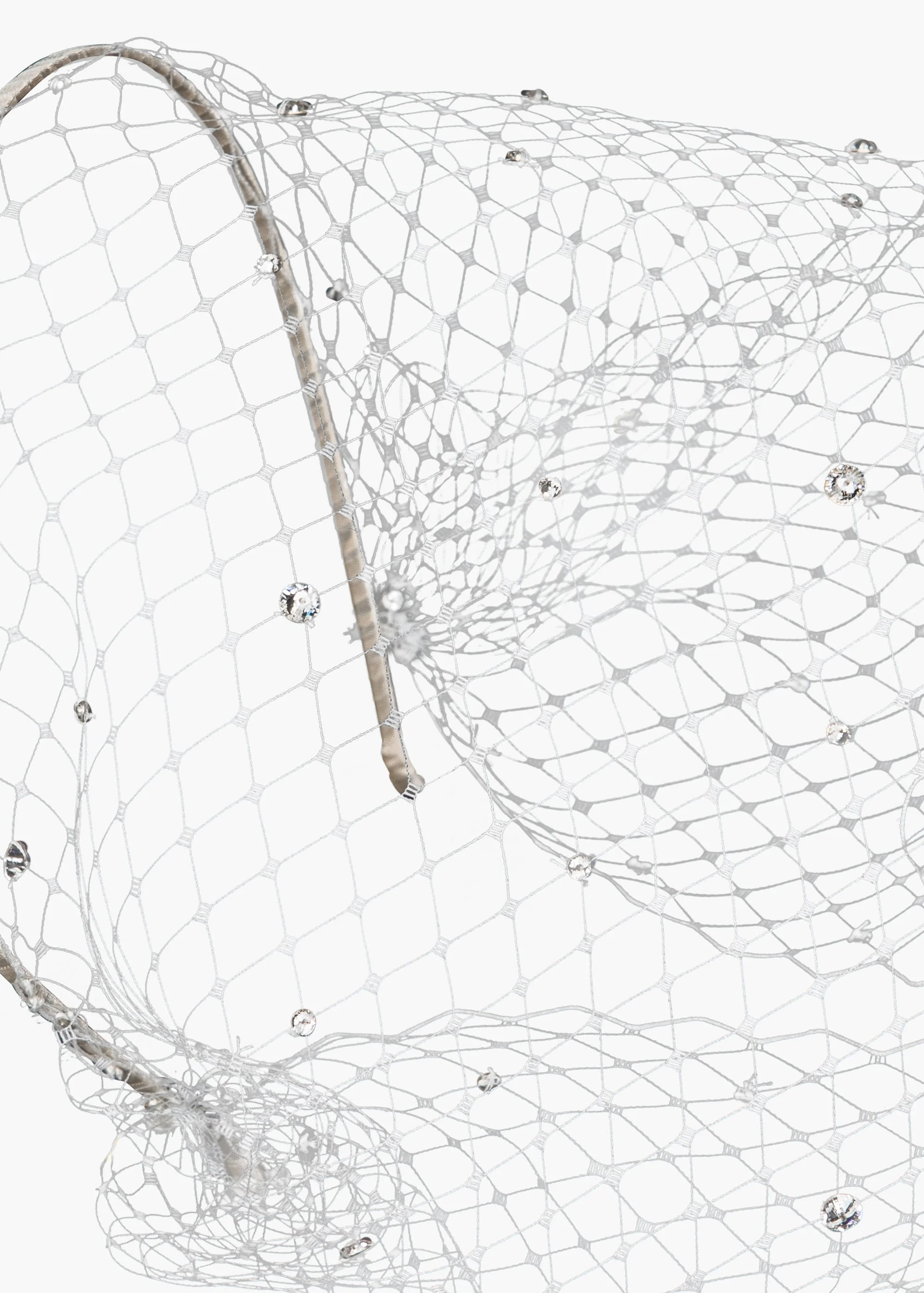 Jennifer Behr - Voilette Headband with Scattered Crystals - Image 6