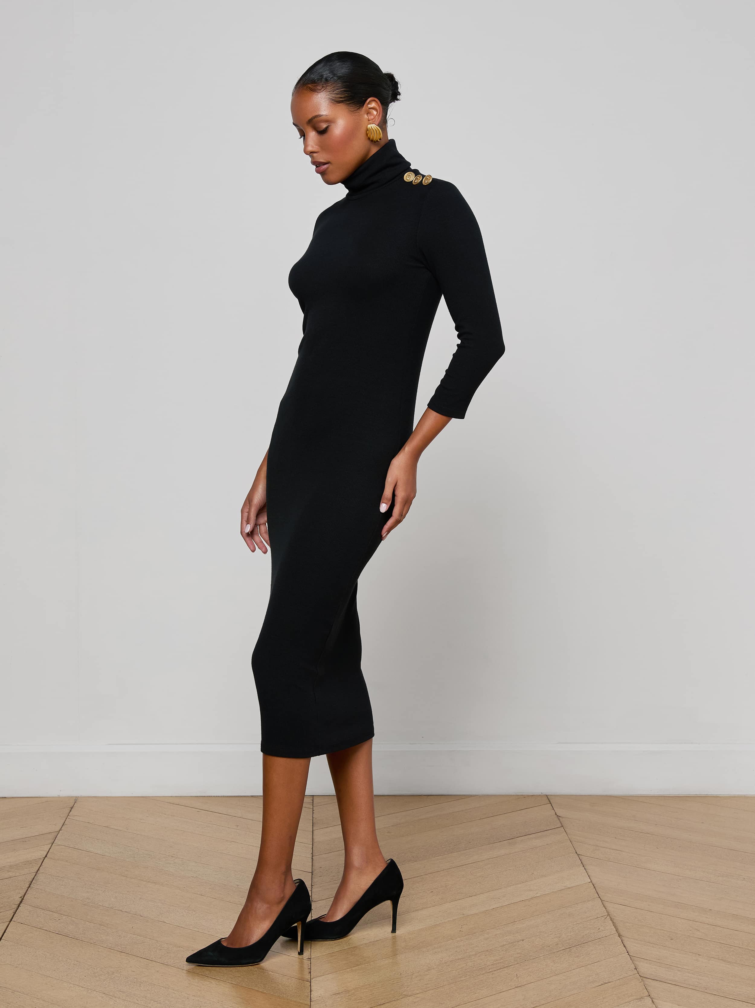 L'AGENCE - Voletta Turtleneck Knit Dress - Image 9