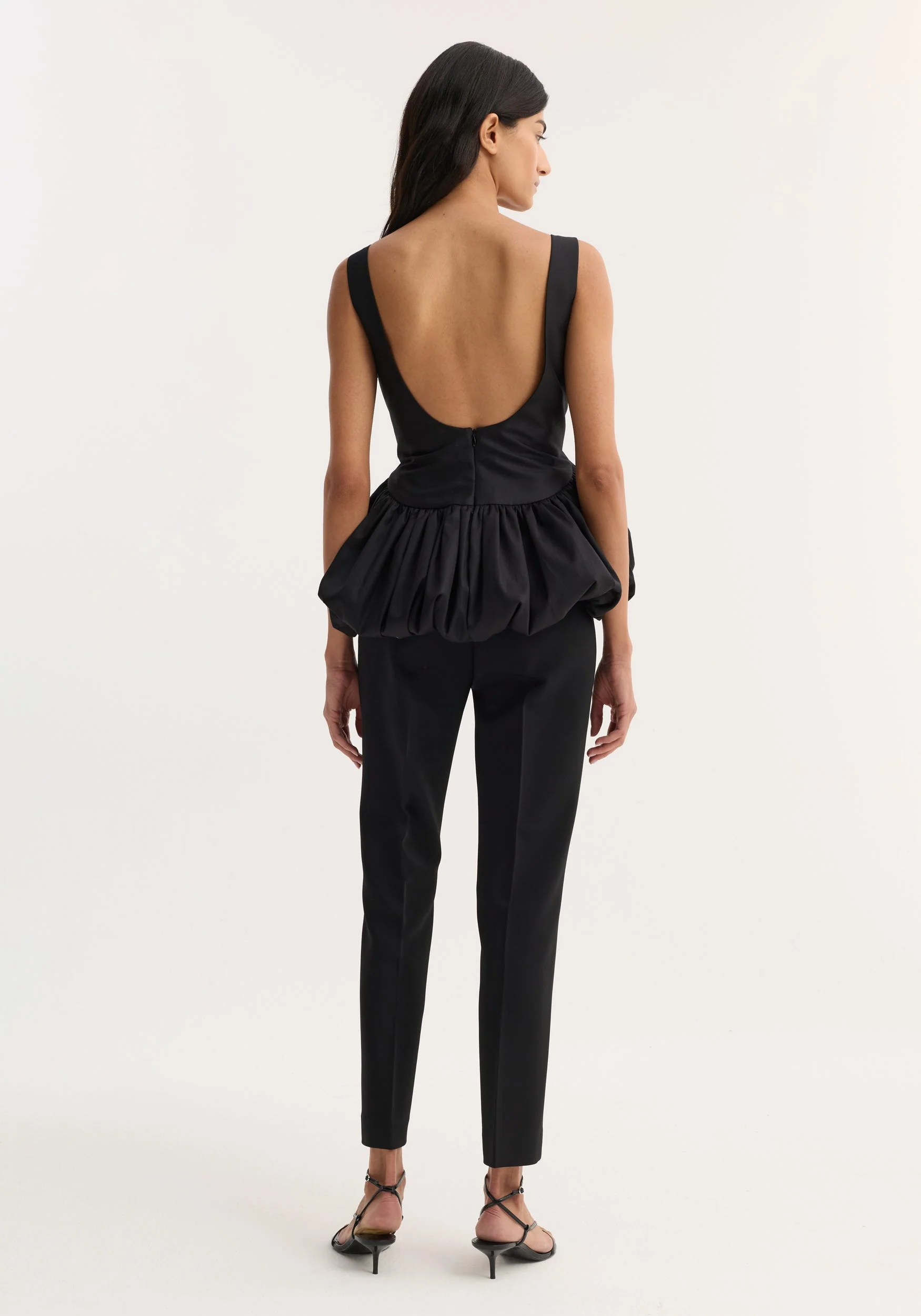 ROHE - Voluminous boat - neck top | black - Image 5