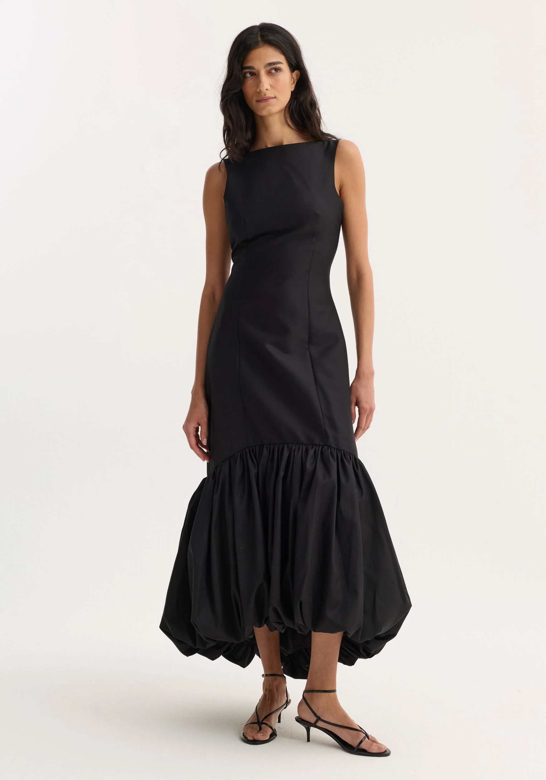 ROHE - Voluminous dress | black