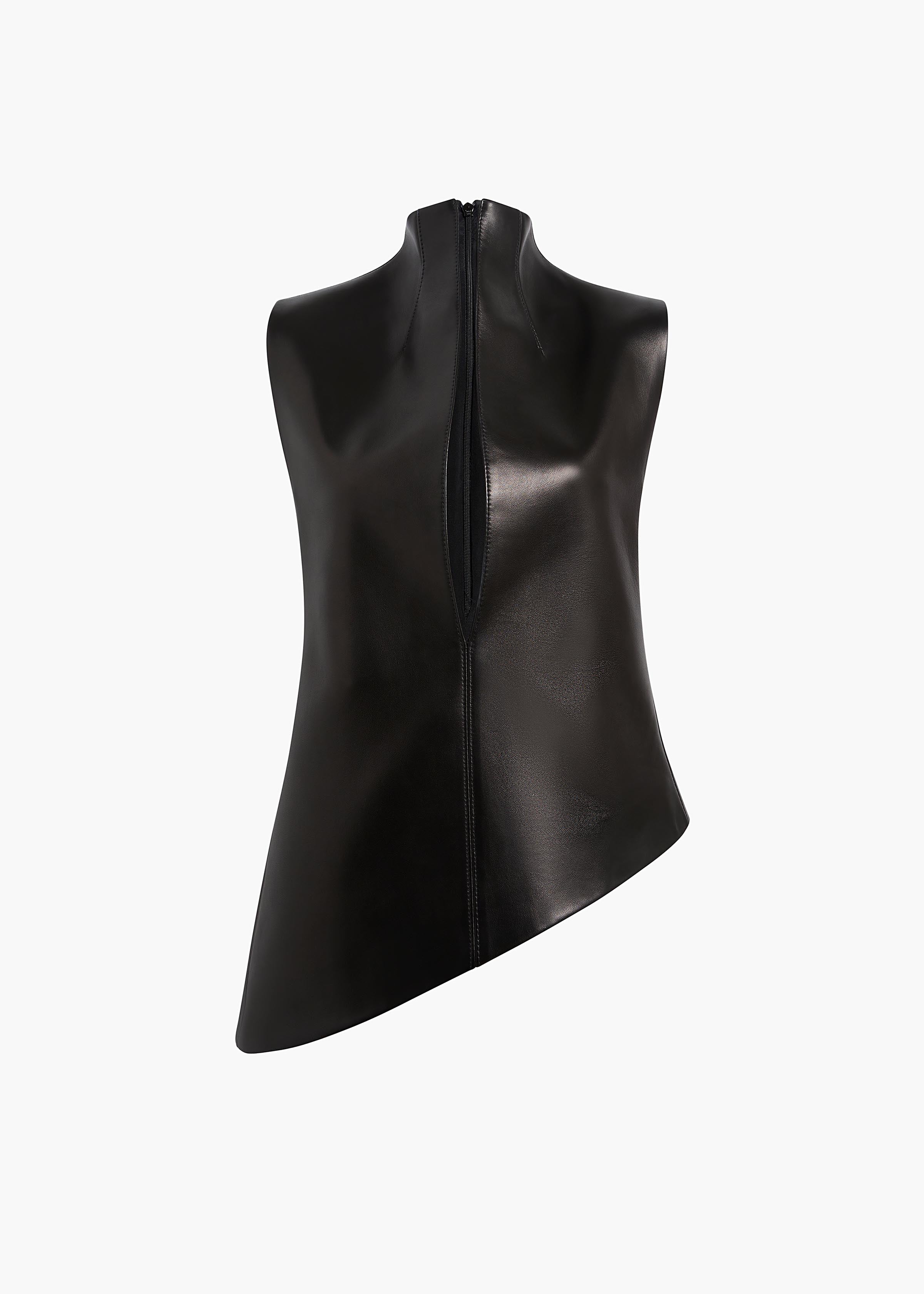 Khaite - Von Top in Black Leather