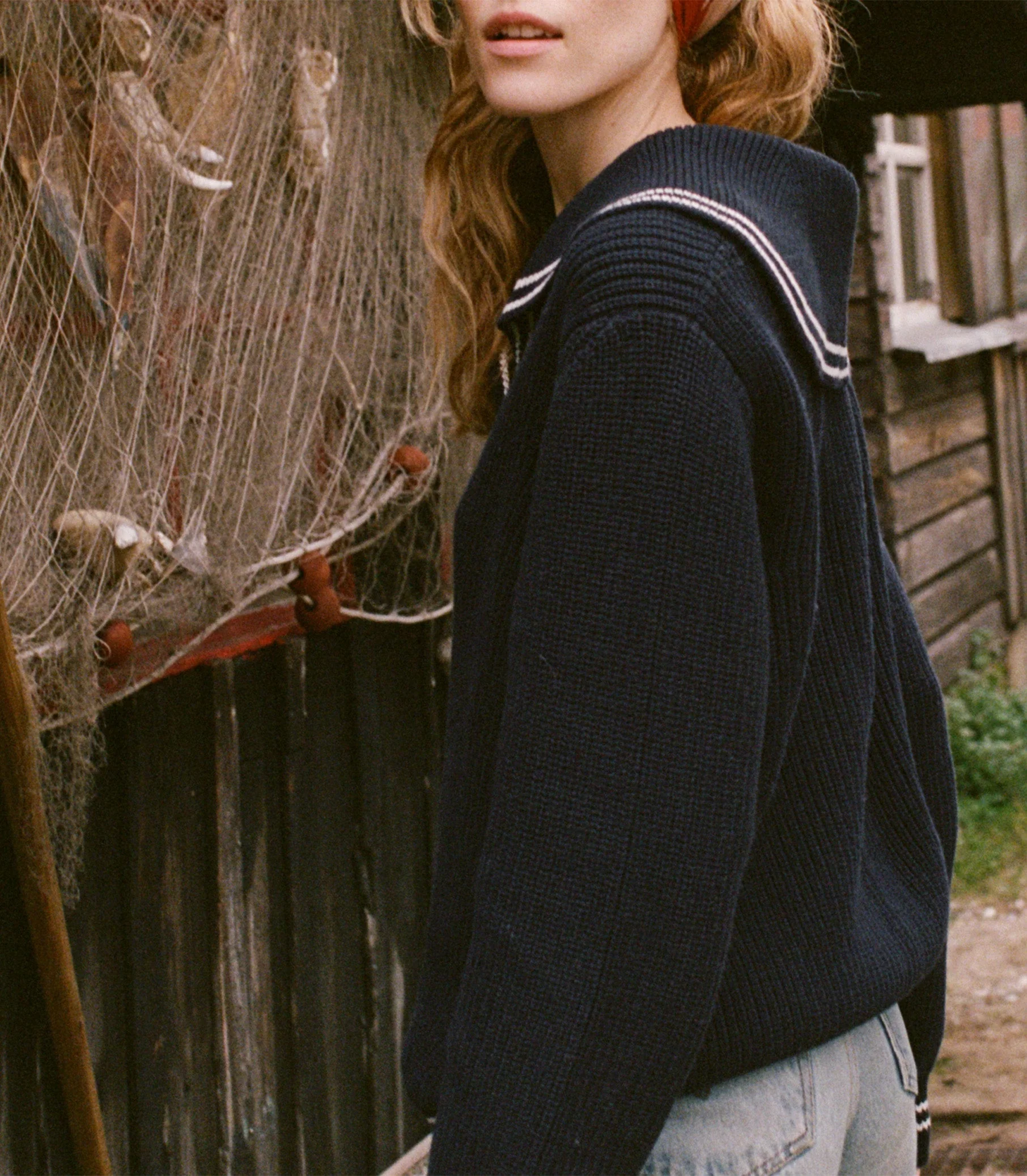 DÔEN - VOYAGE SWEATER -- DEEP NAVY - Image 7