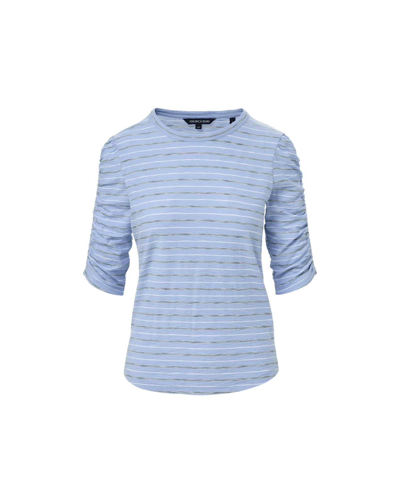 Veronica Beard - Waldorf Ruched - Sleeve T - Shirt - Image 5