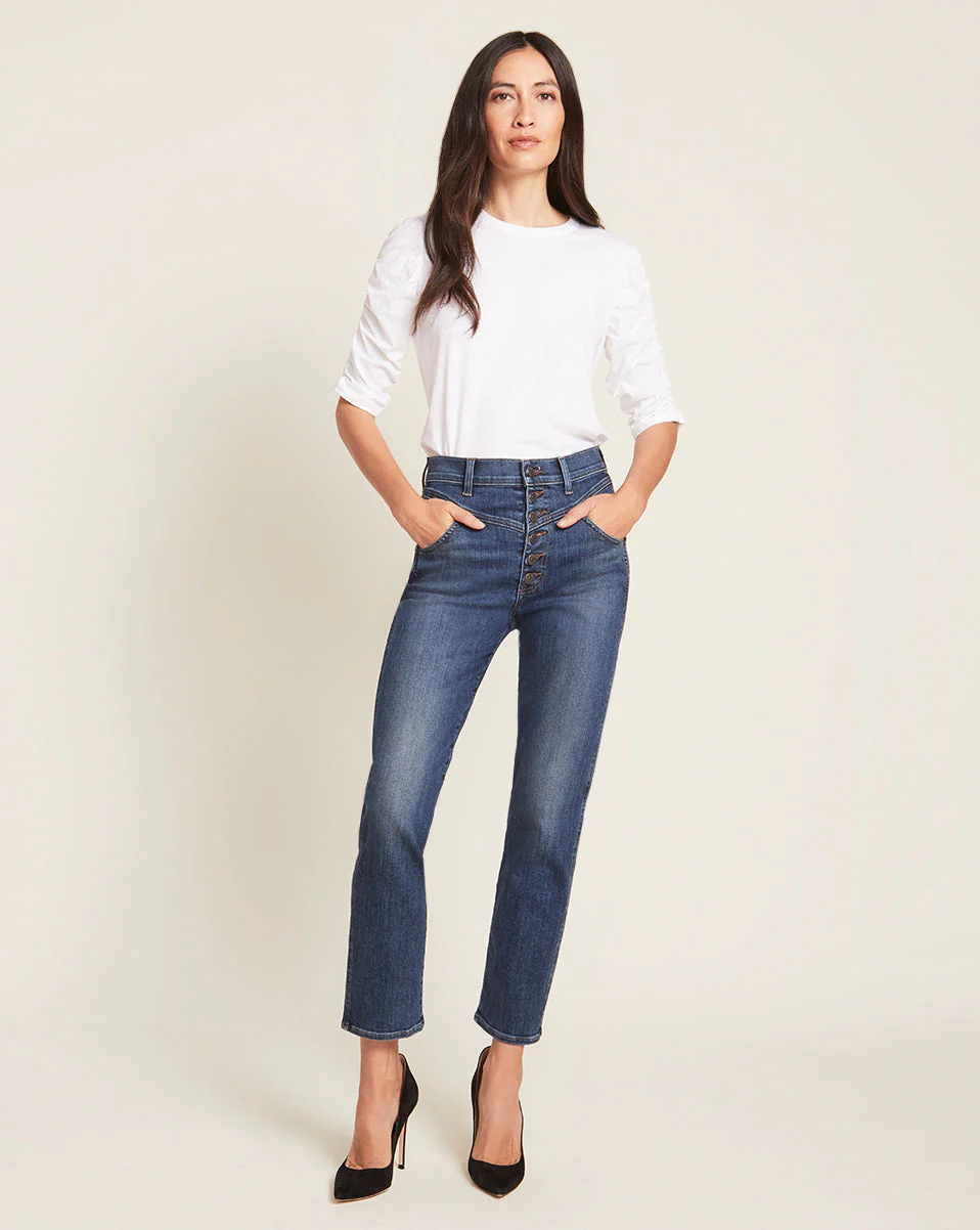 Veronica Beard - Waldorf Ruched - Sleeve T - Shirt - Image 2