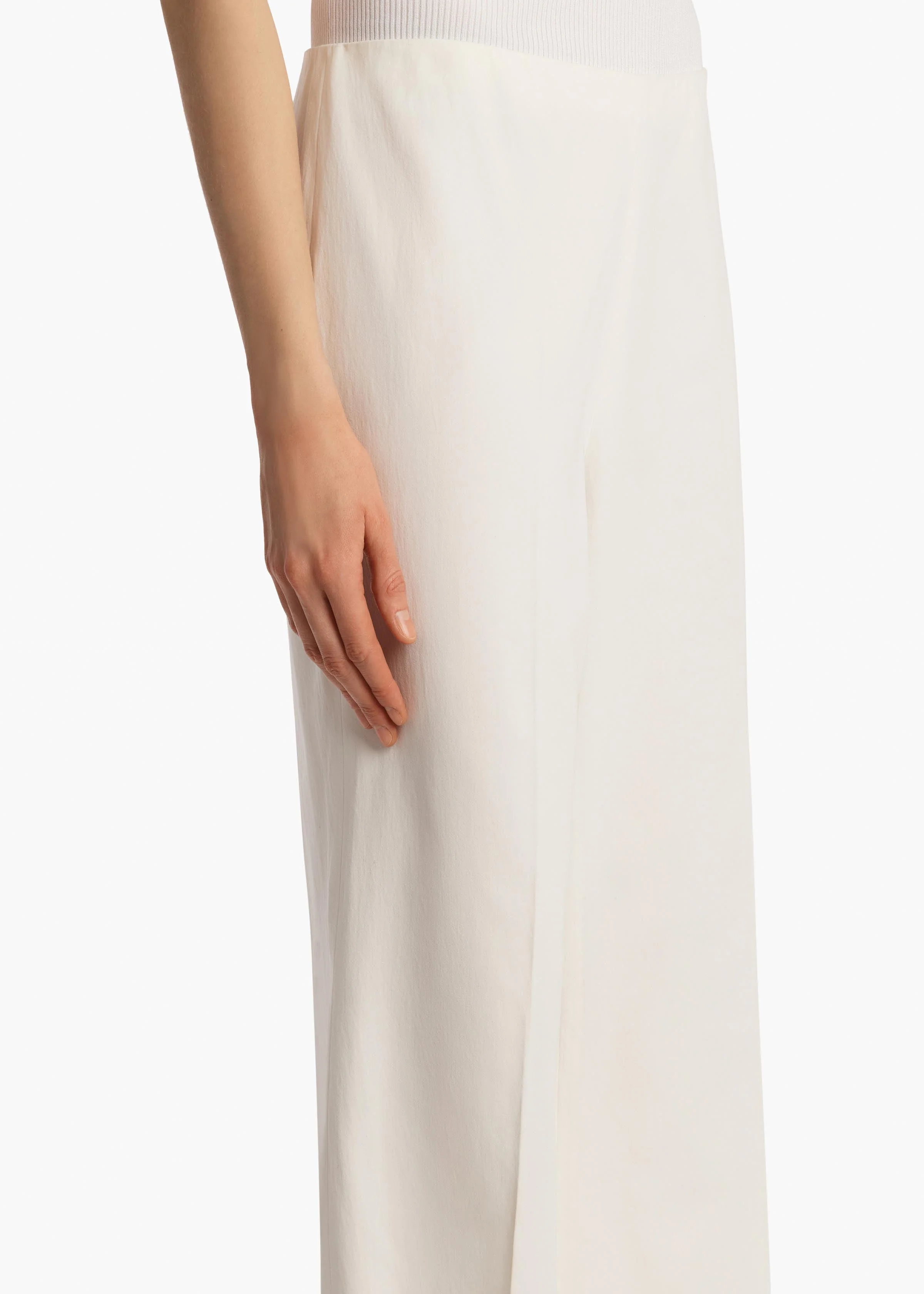 Khaite - Walter Pant in Chalk Cotton - Image 5