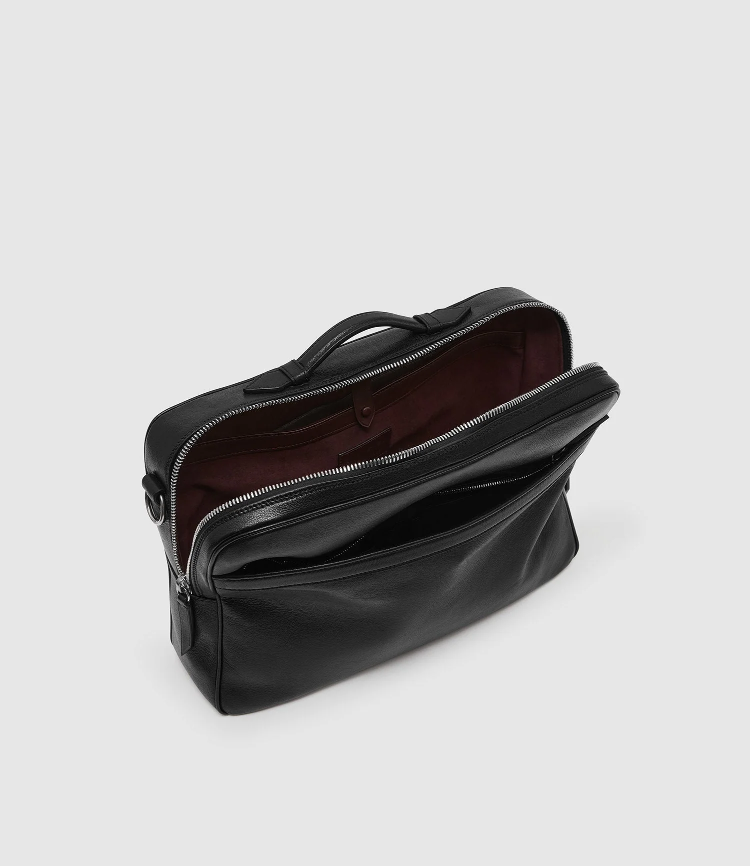Metier - Wanderer Slim Briefcase Buffalo Black - Image 3
