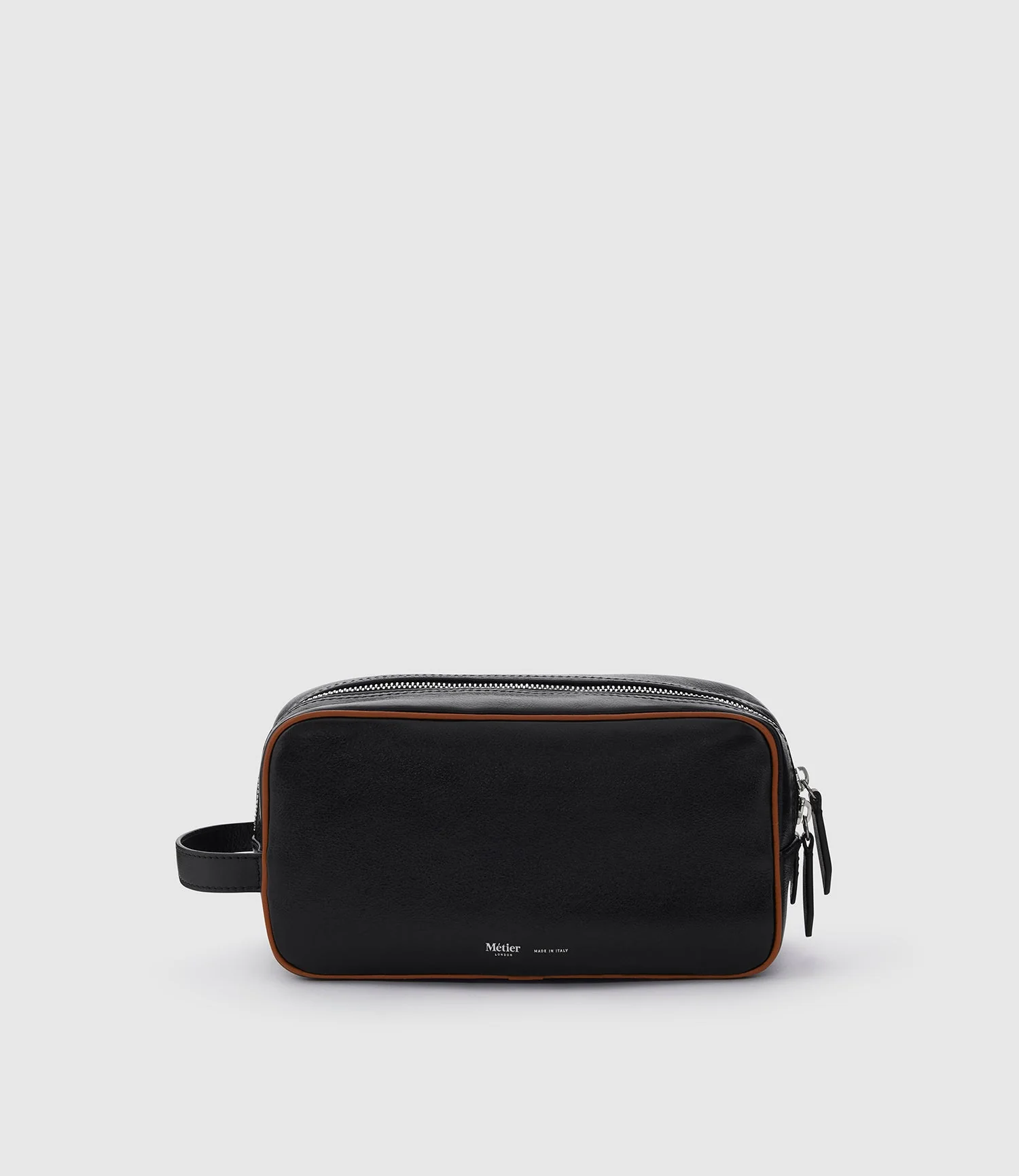 Metier - Wash Bag Elvis Black with Buffalo Cognac
