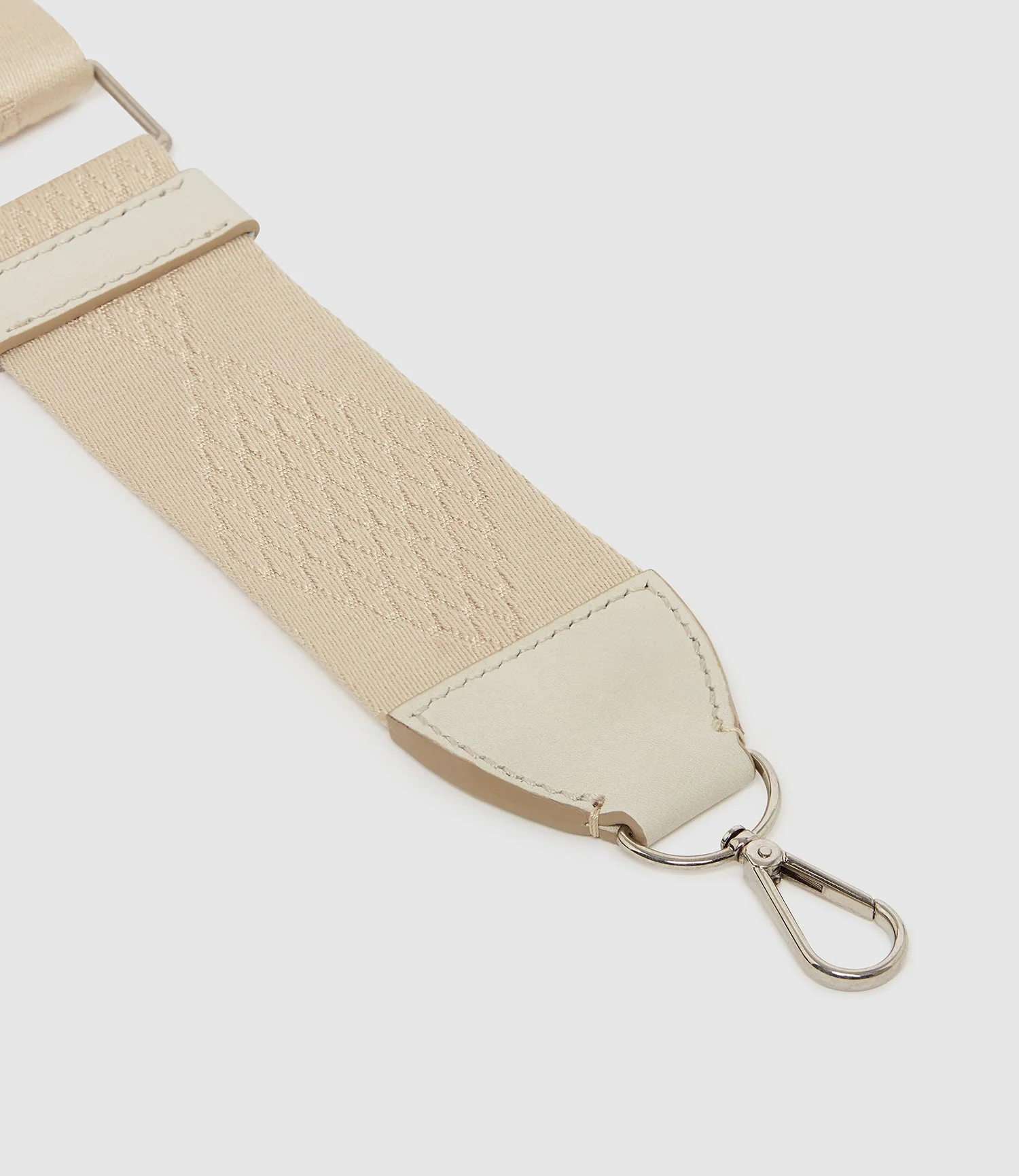 Metier - Webbing Strap Bianco With Silver Hardware - Image 3