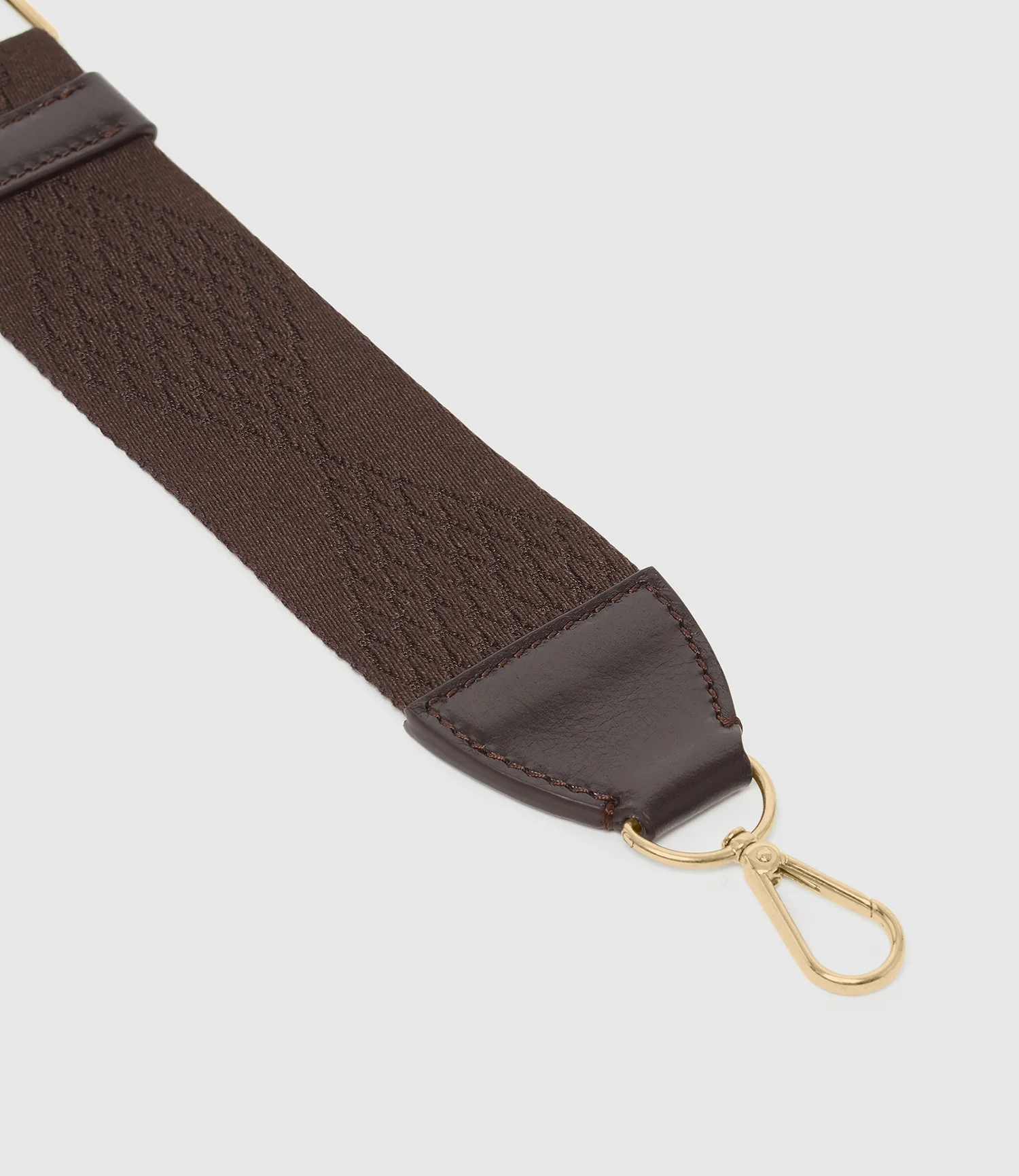 Metier - Webbing Strap Chocolate With Gold Hardware - Image 3