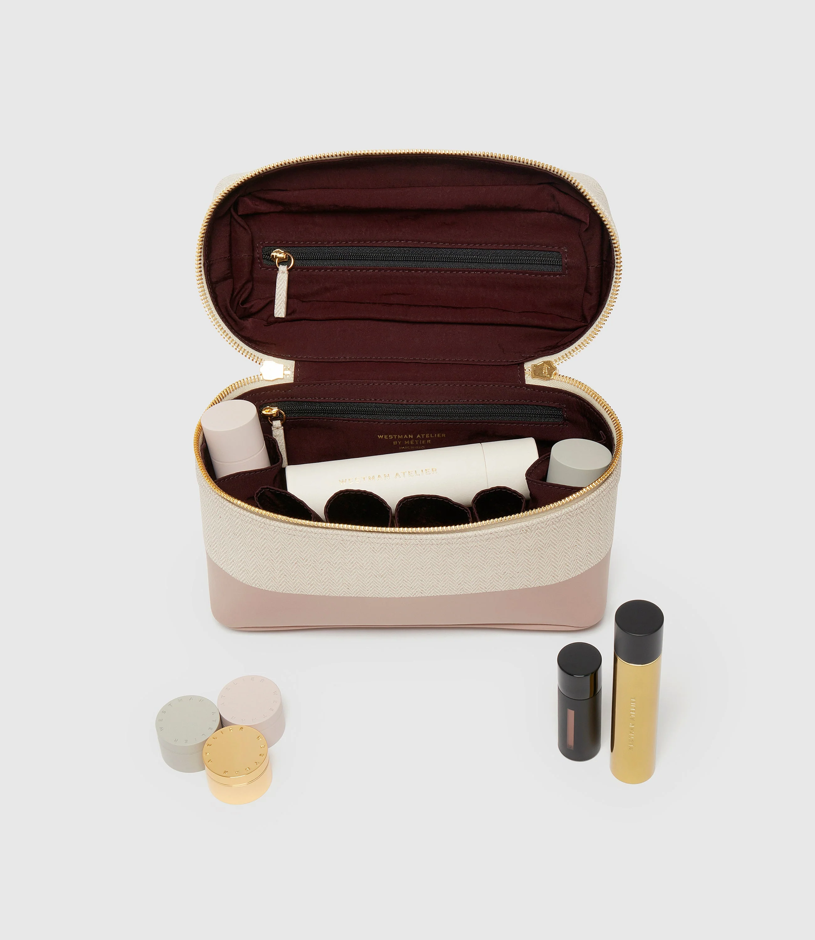 Metier - Westman Atelier By Métier Makeup Train Case Herringbone - Image 5