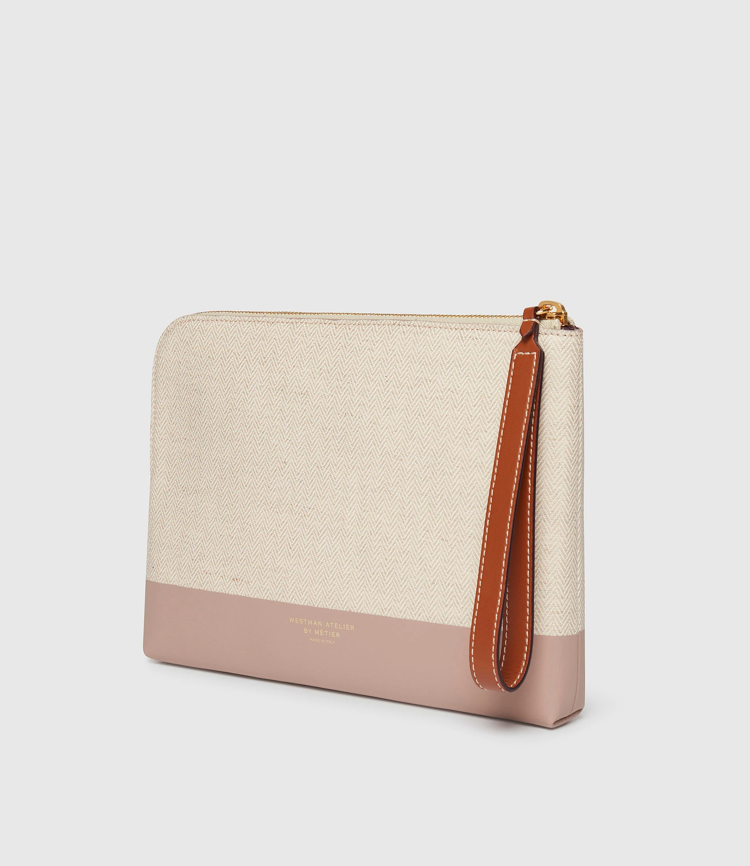Metier - Westman Atelier By Métier Midi Makeup Pouch Herringbone - Image 2