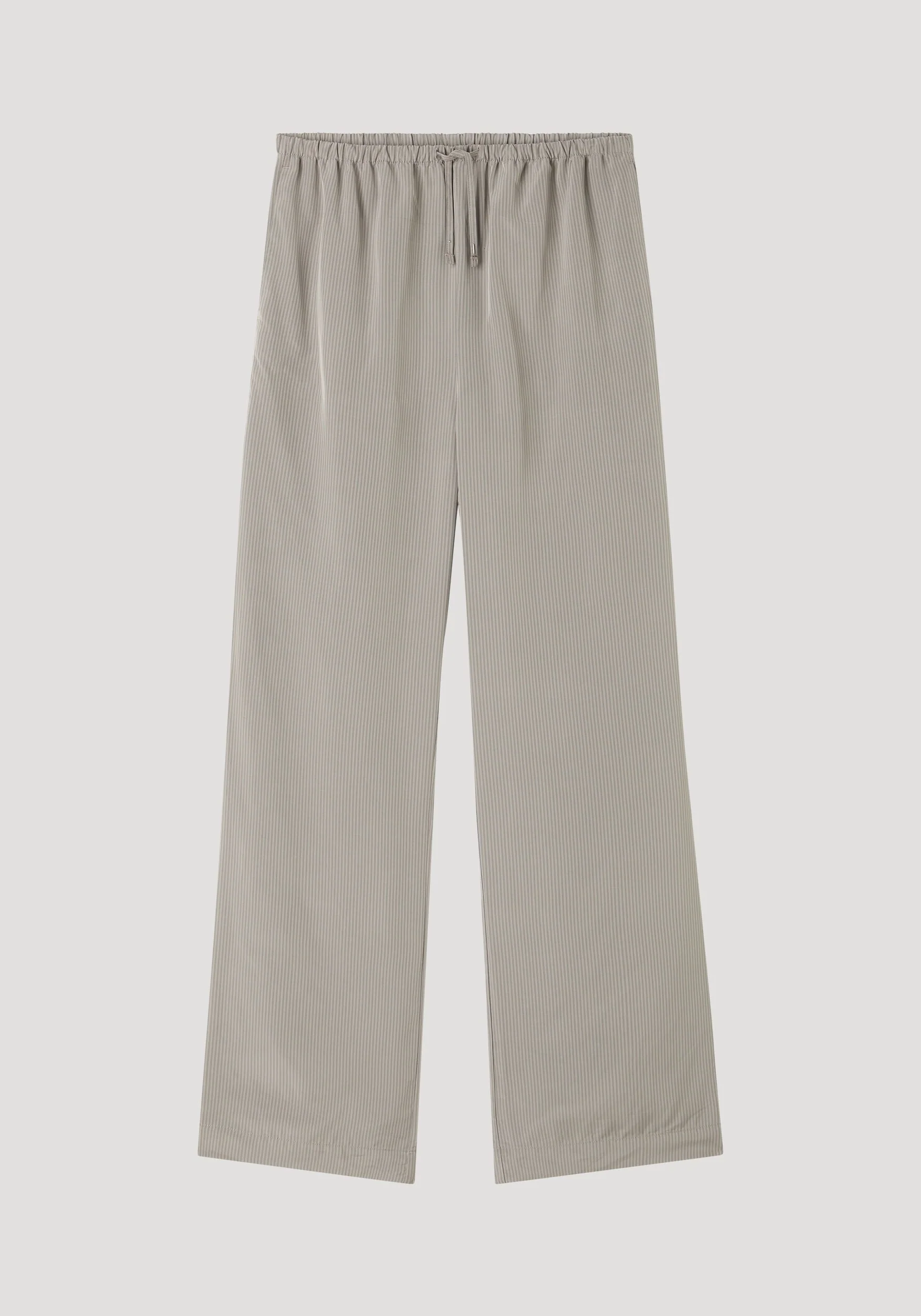 ROHE - Relaxed fit trousers | light grey stripe - Image 5
