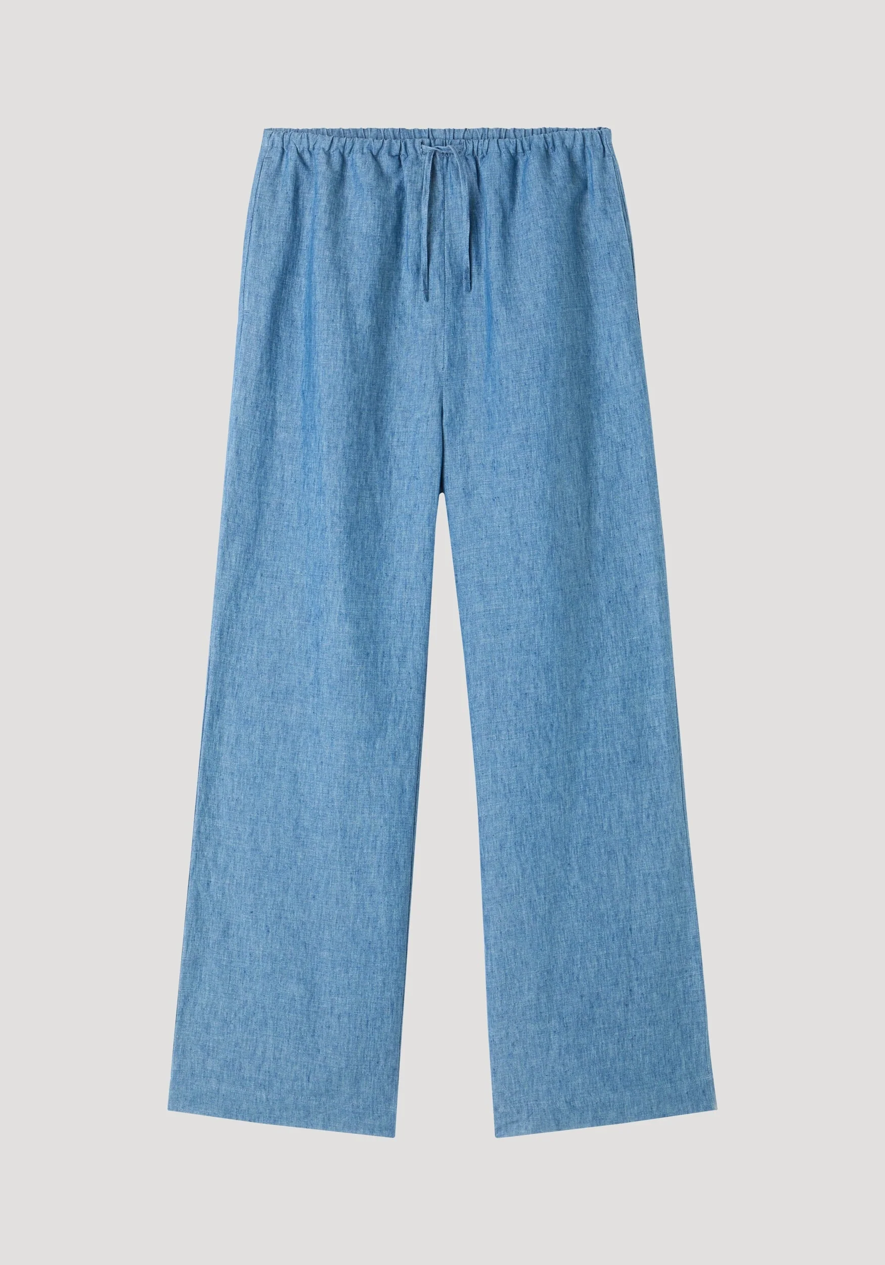 ROHE - Relaxed fit trousers | ocean blue - Image 5