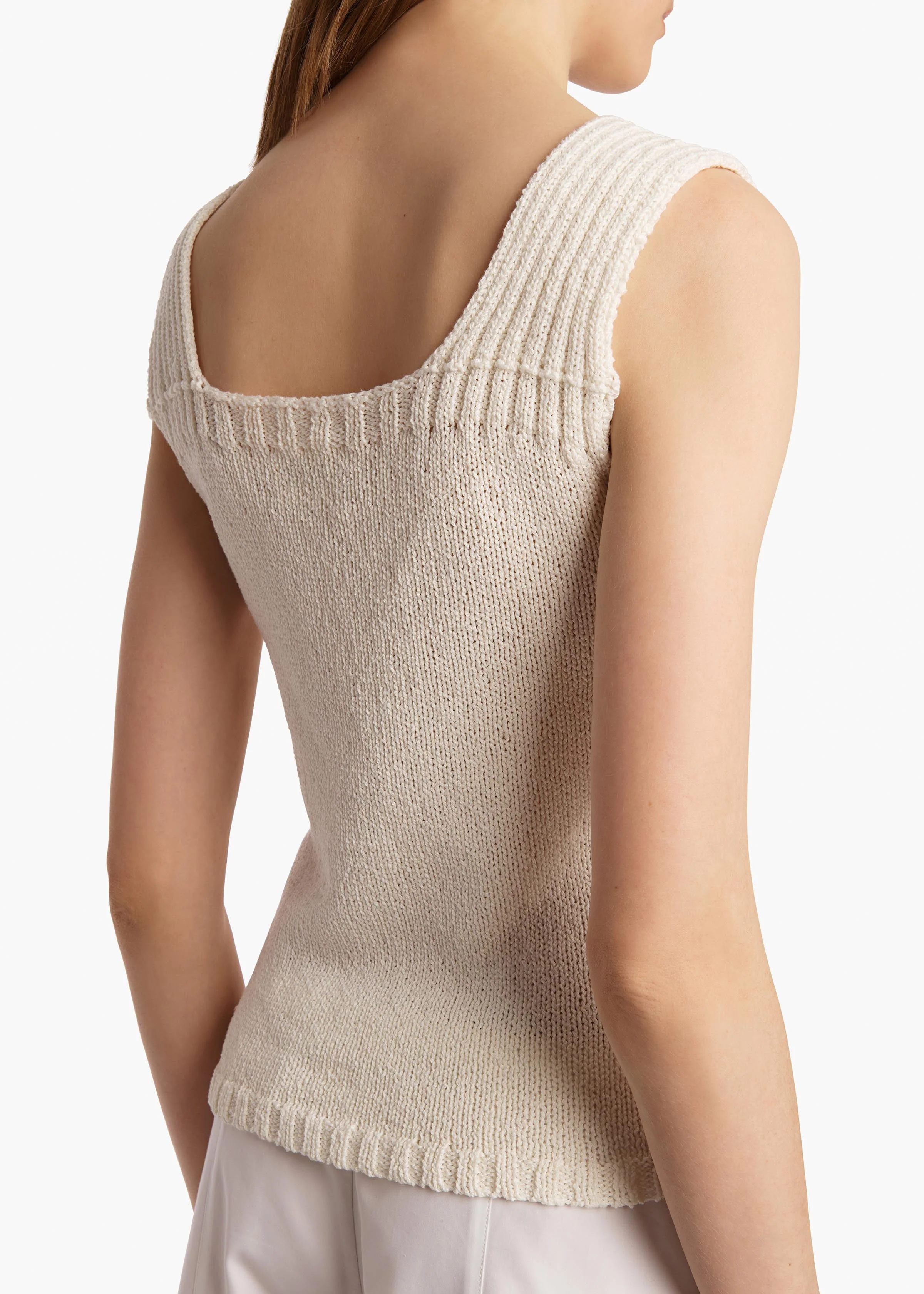 Khaite - Wil Tank in Ivory - Image 13