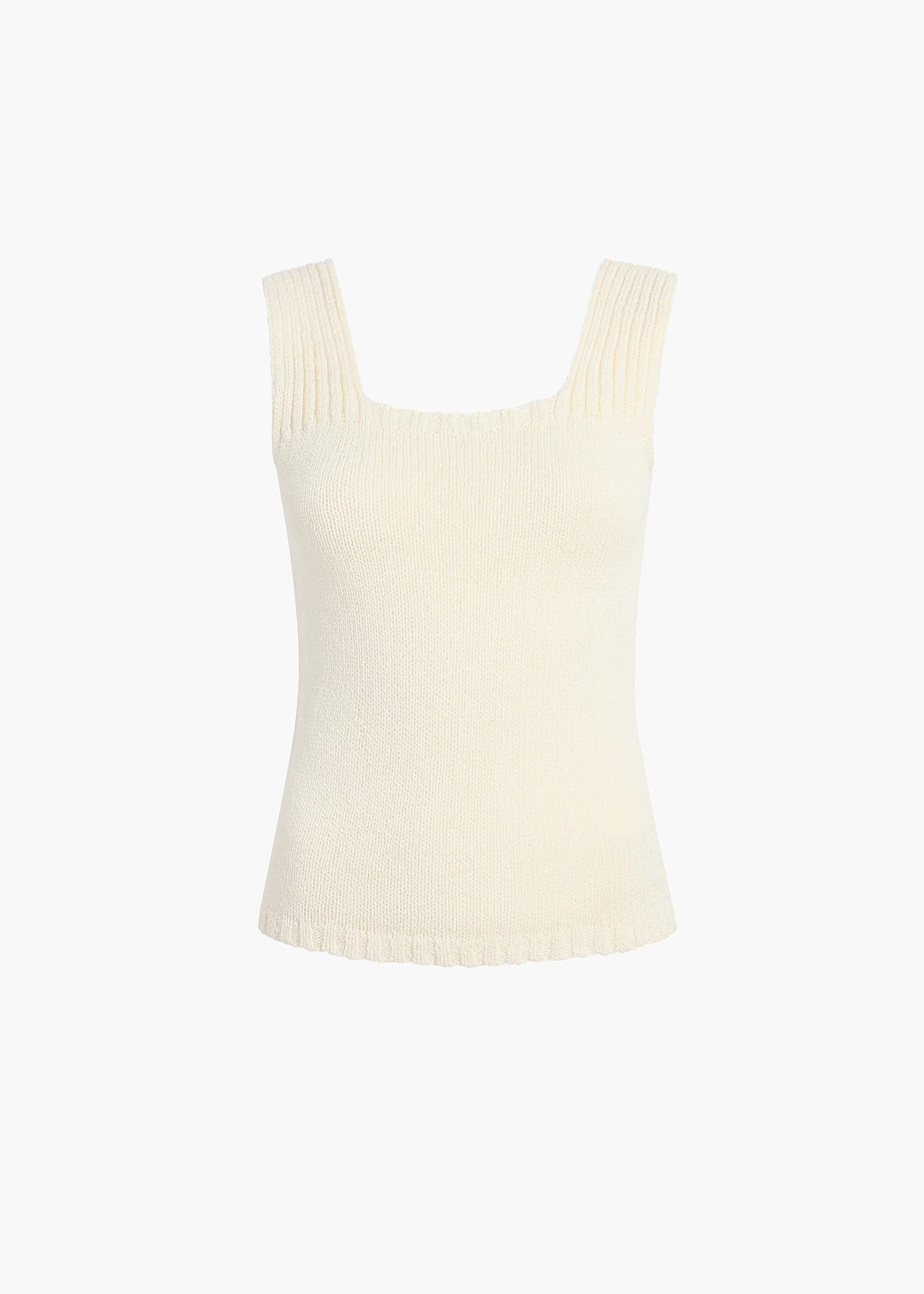 Khaite - Wil Tank in Ivory - Image 8