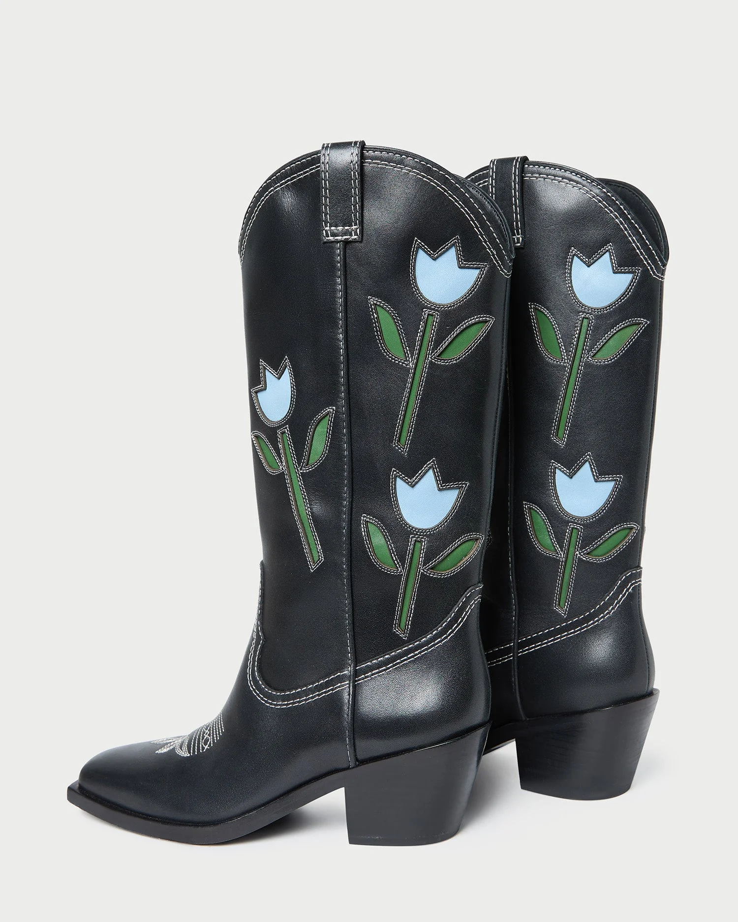 Loeffler Randall - Wilder Black Tulip Leather Boot - Image 5