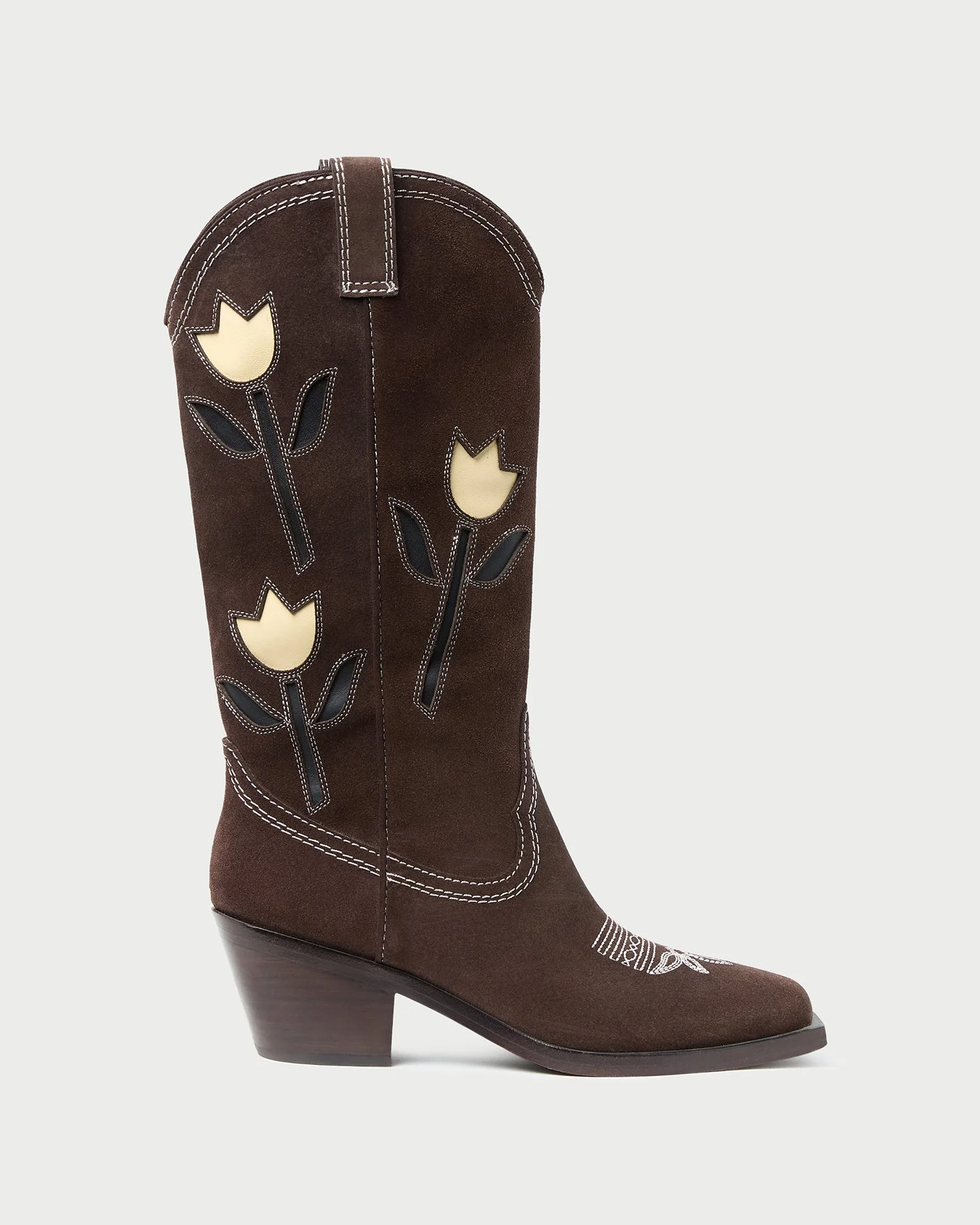 Loeffler Randall - Wilder Brown Suede Tulip Boot