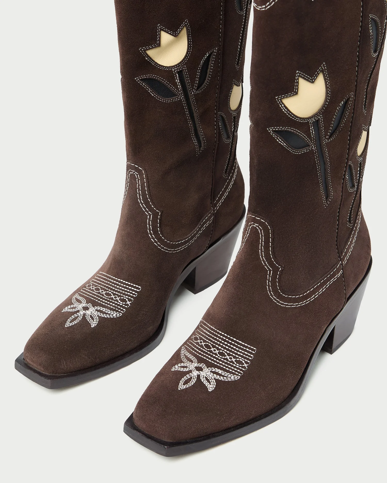 Loeffler Randall - Wilder Brown Suede Tulip Boot - Image 3