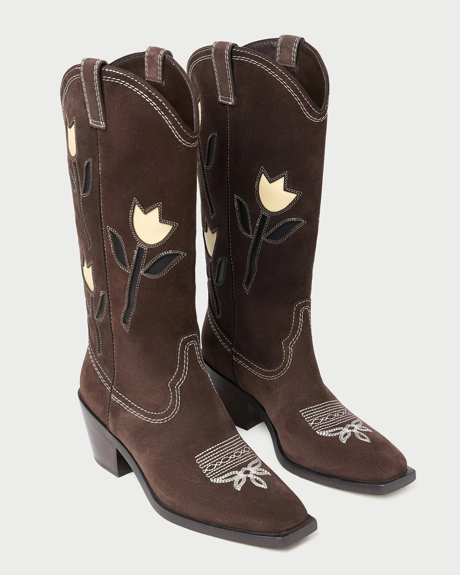 Loeffler Randall - Wilder Brown Suede Tulip Boot - Image 4