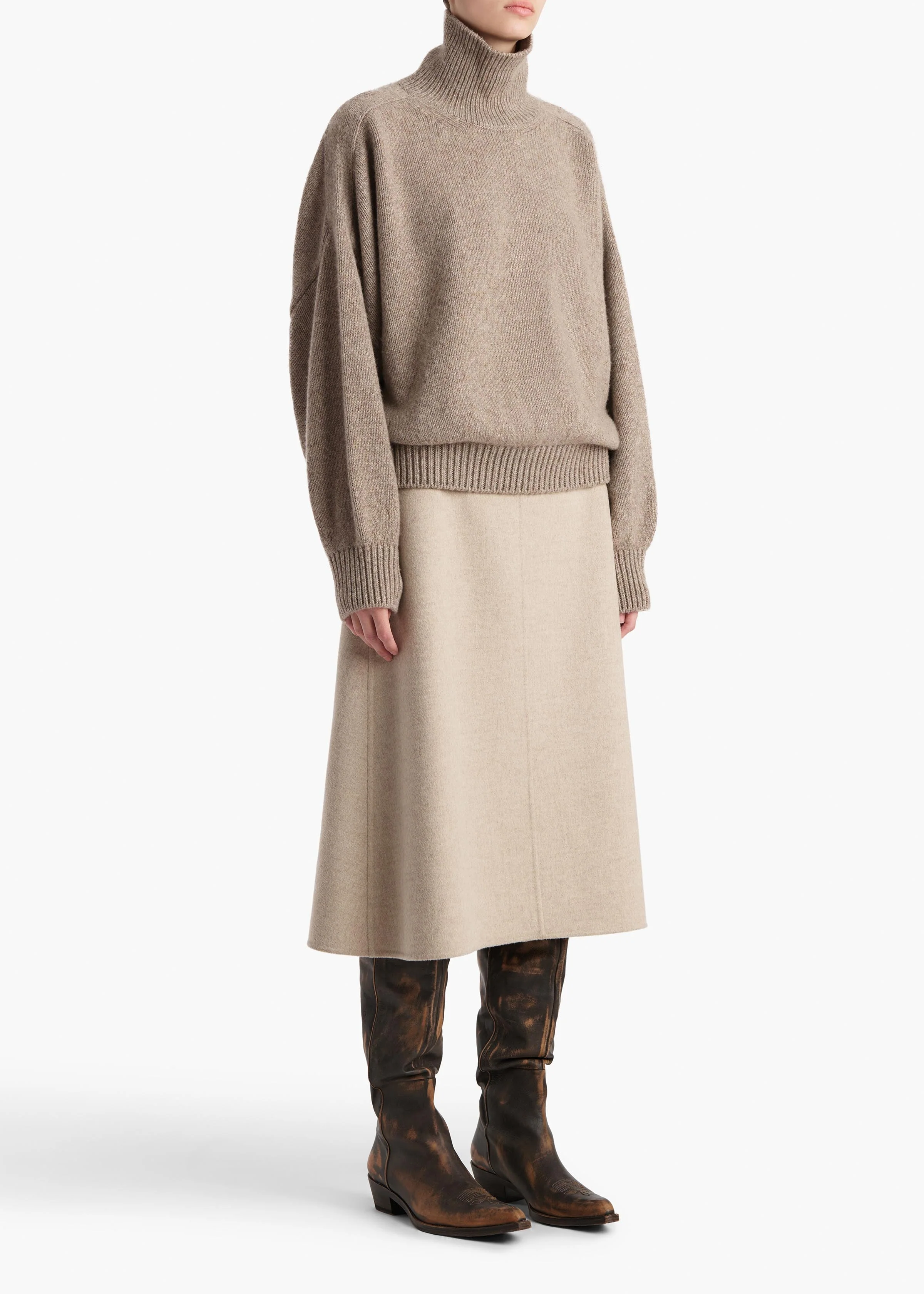 Khaite - Willem Sweater in Sepia - Image 2