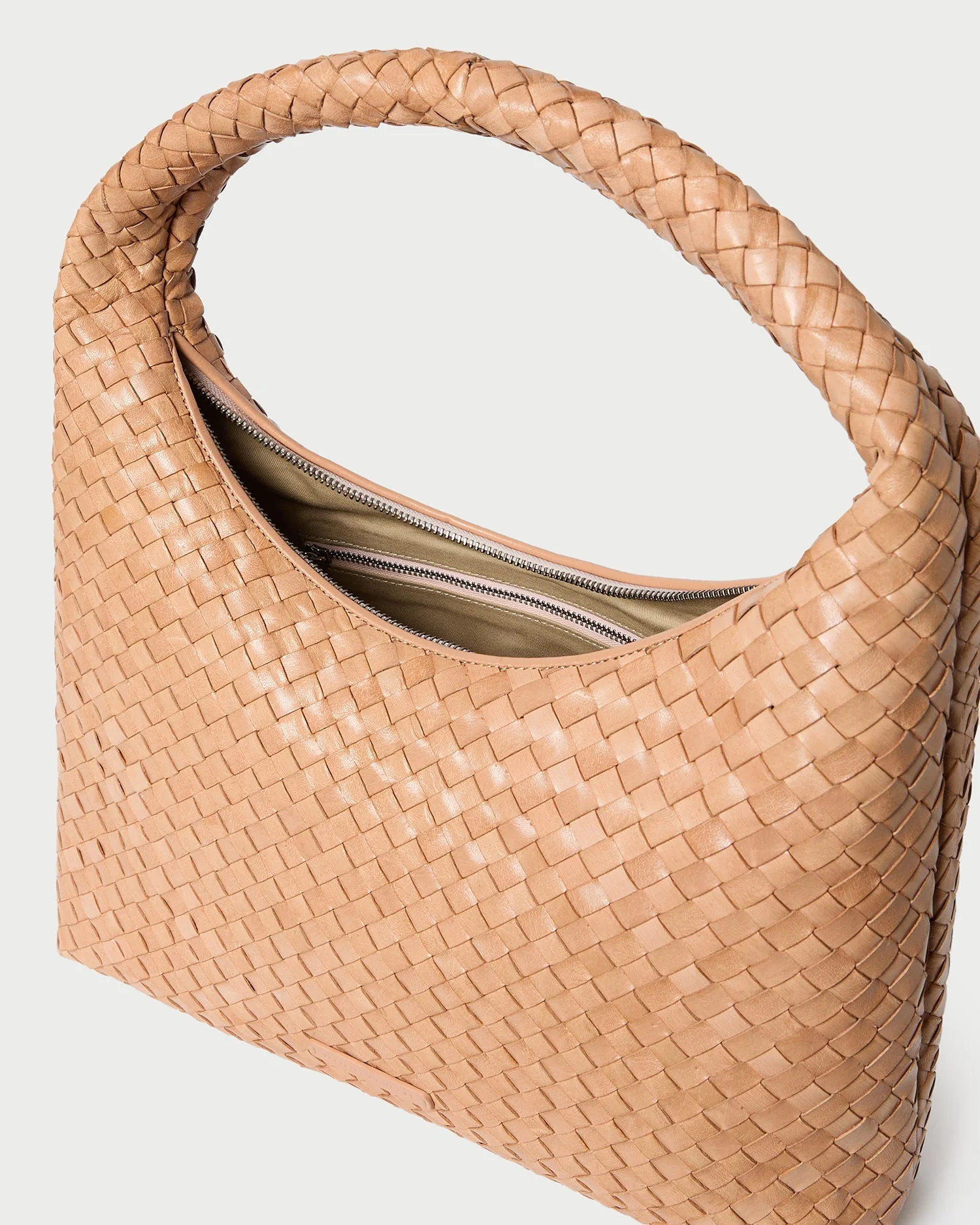 Loeffler Randall - Willow Desert Sand Woven Hobo Bag - Image 4