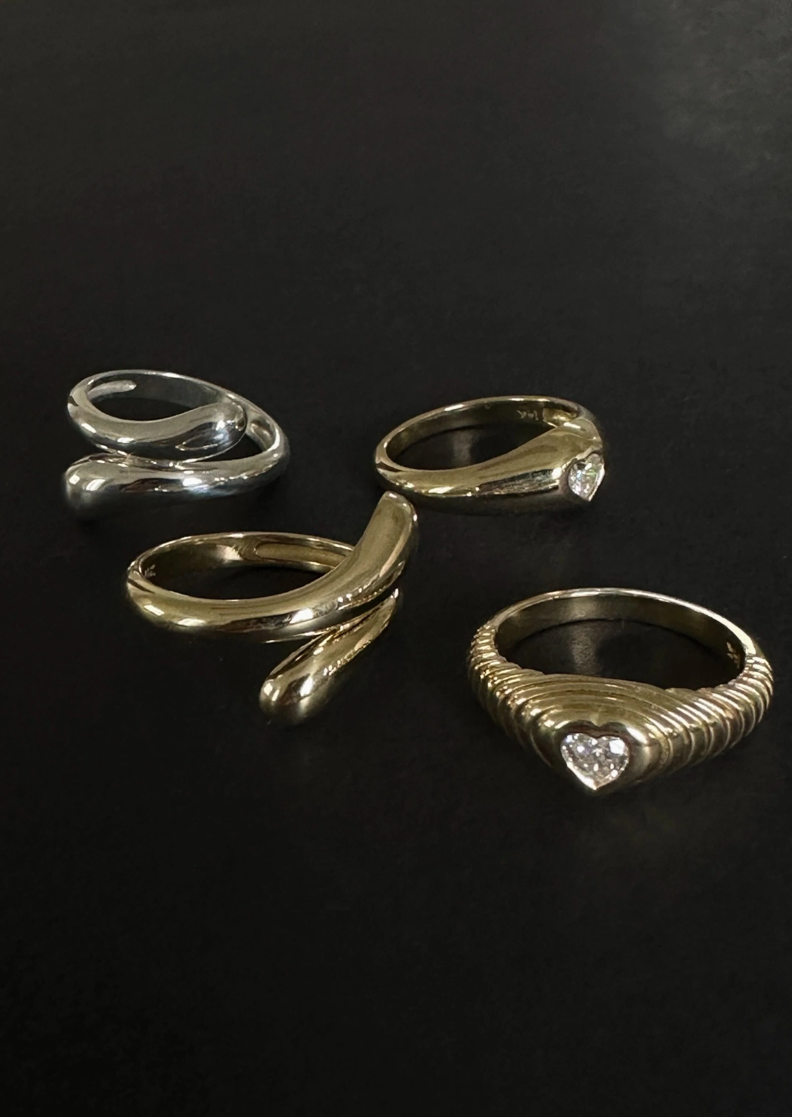 Kinn - Willow Wrap Around Ring Gold - Image 8