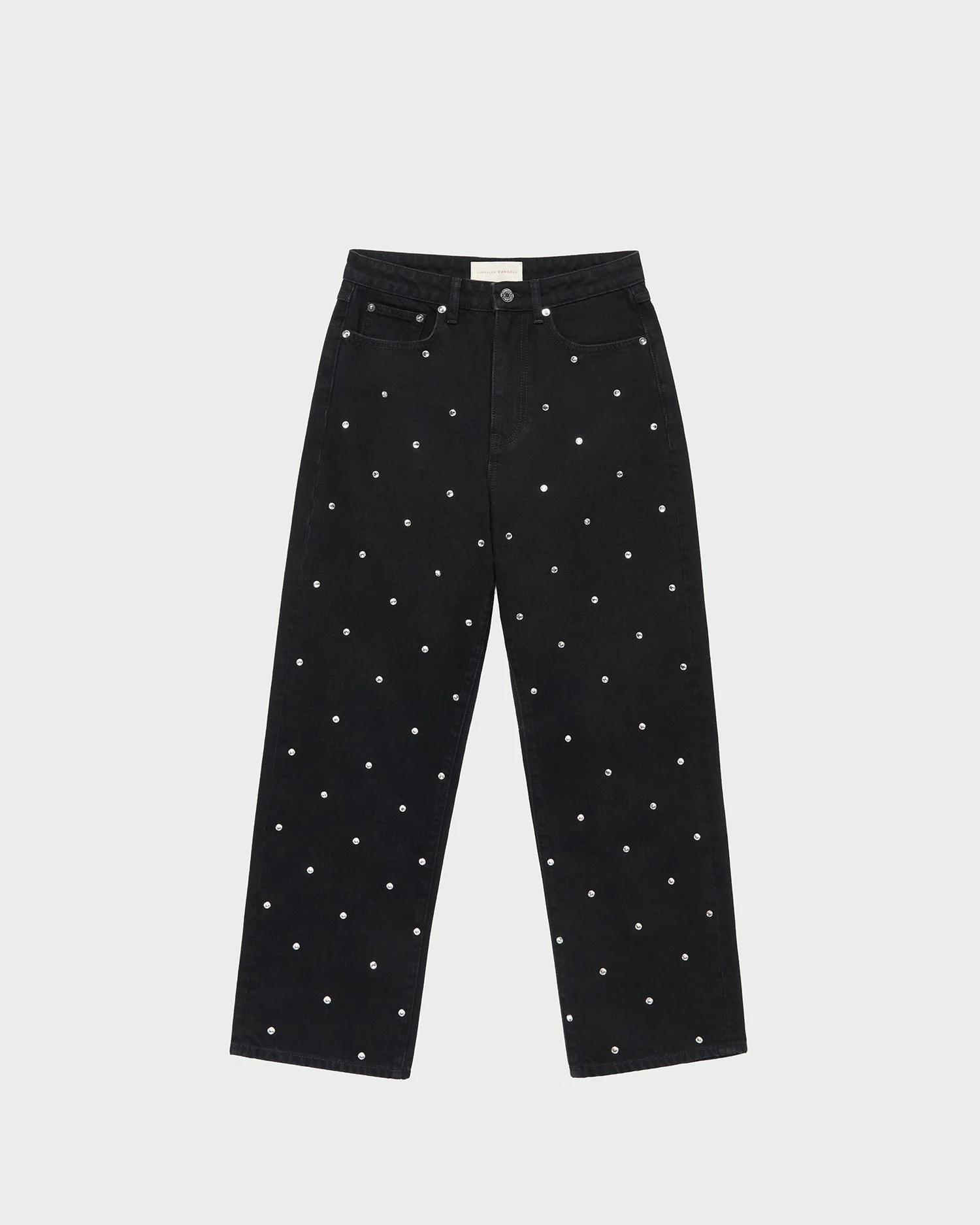 Loeffler Randall - Winona Black/Crystal Denim Pant - Image 2