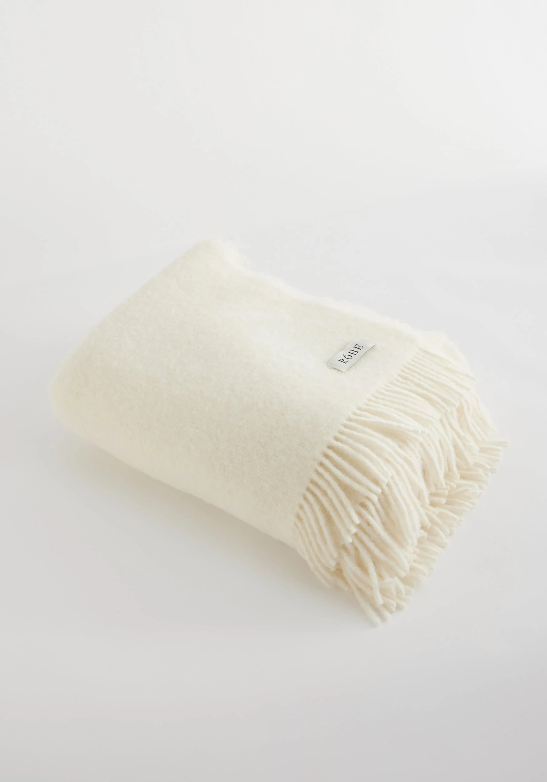 ROHE - Wool blanket | Cream - Image 3