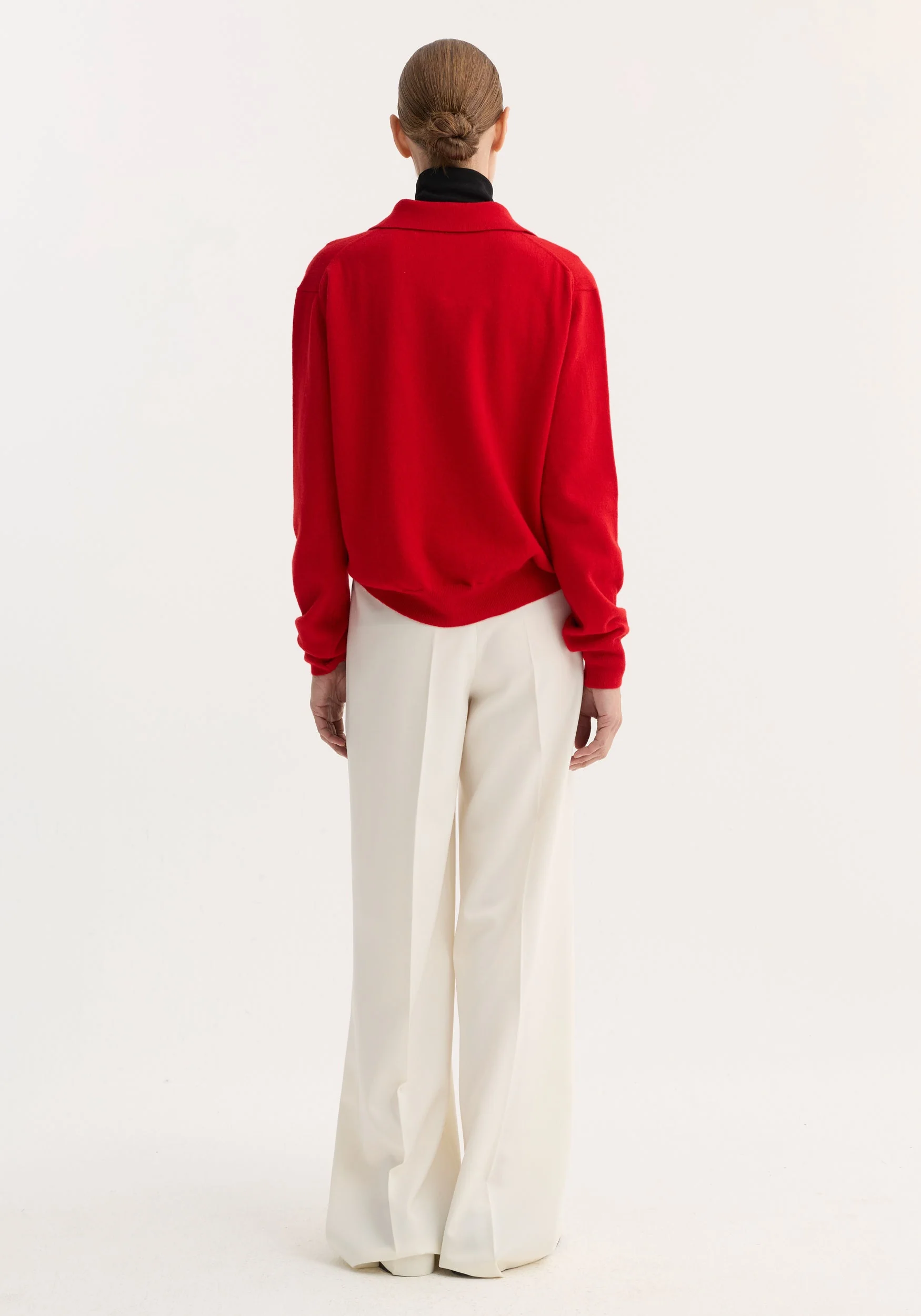 ROHE - Wool cashmere polo | red - Image 5