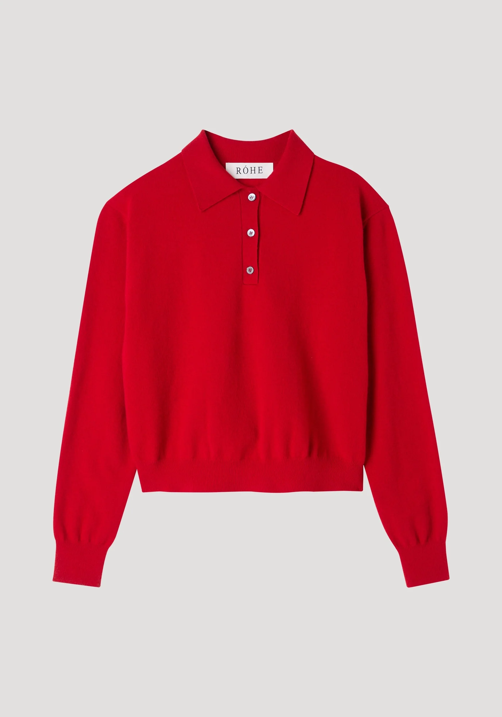 ROHE - Wool cashmere polo | red - Image 6