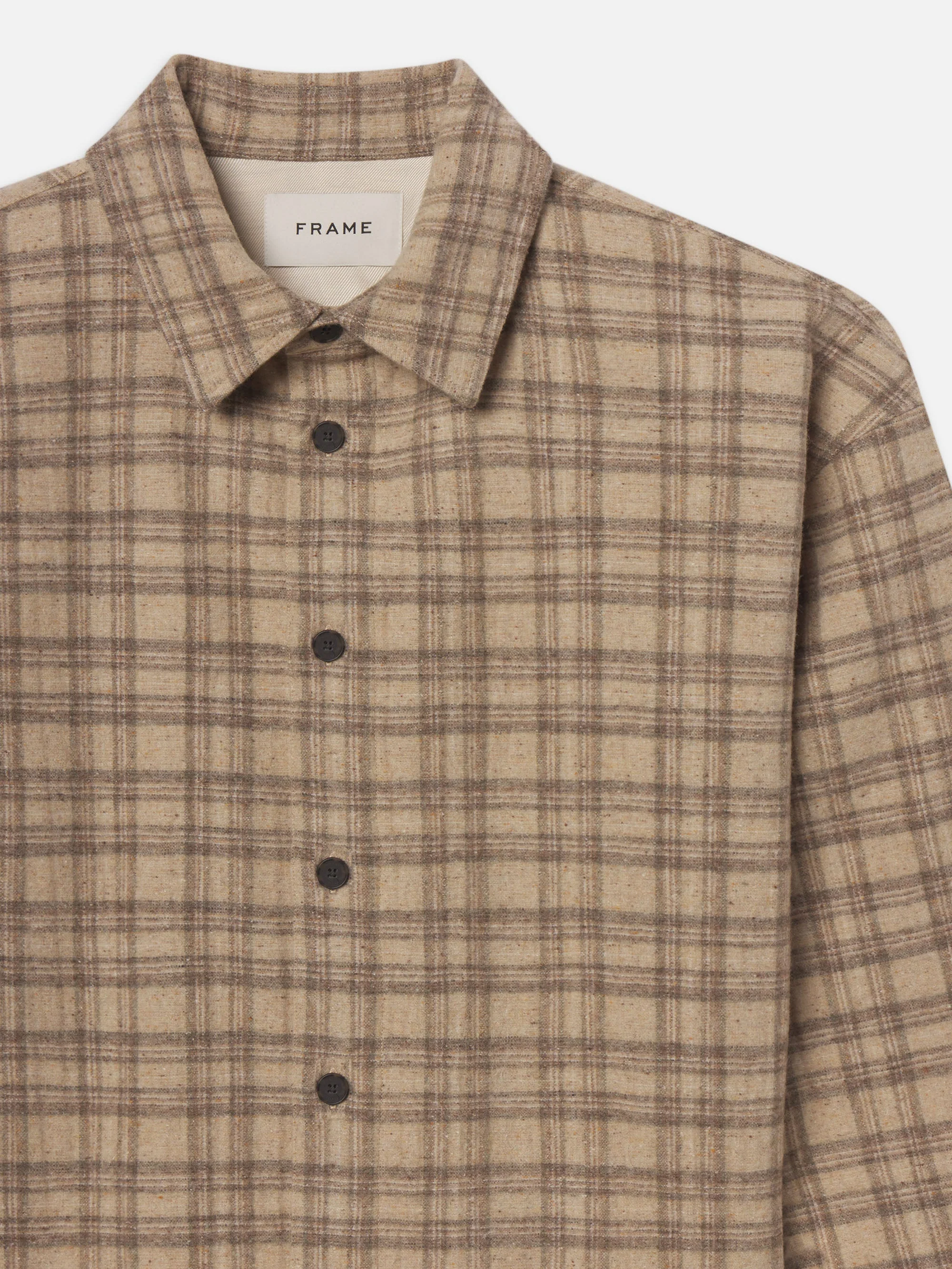 FRAME - Woolen Plaid Overshirt - Image 2