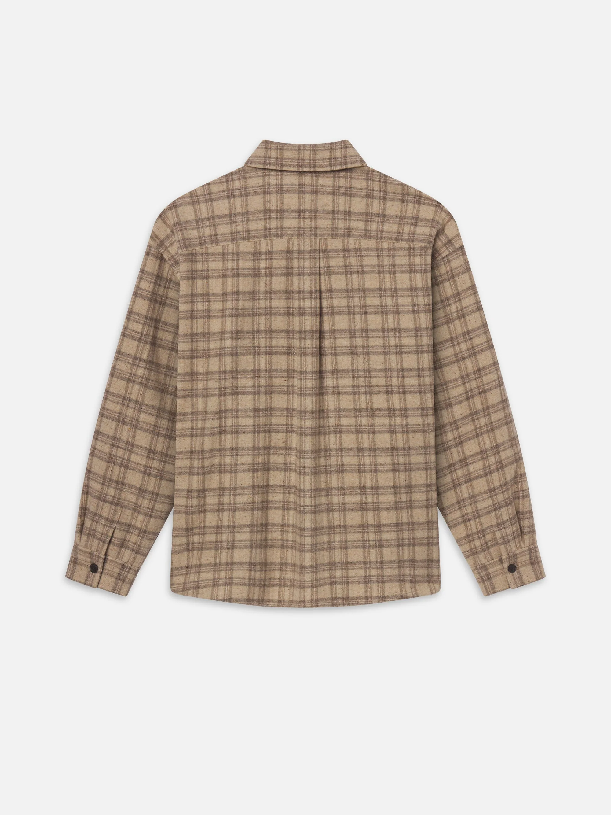 FRAME - Woolen Plaid Overshirt - Image 3