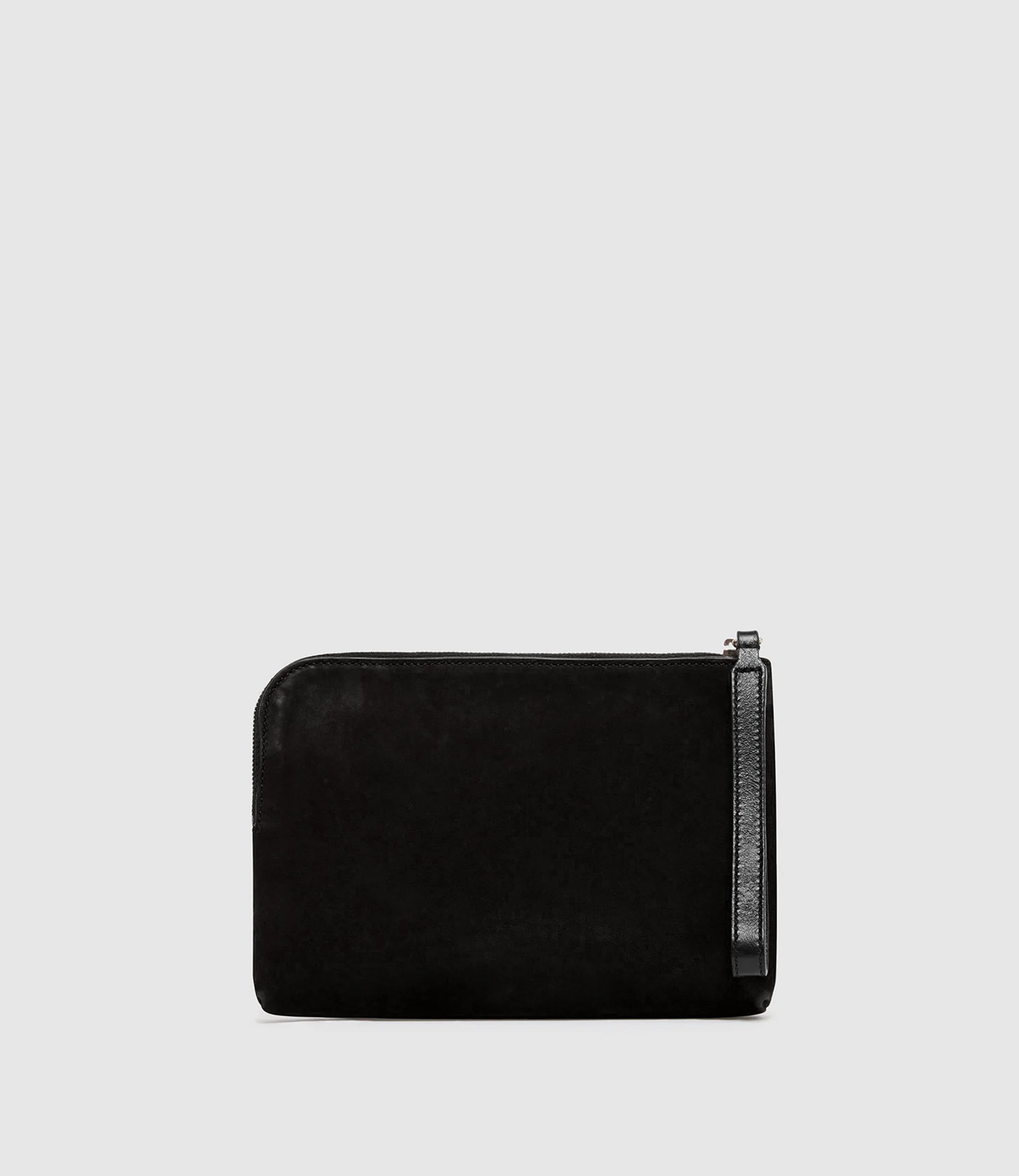 Metier - Wristlet Clutch Nubuck Black with Elvis Black