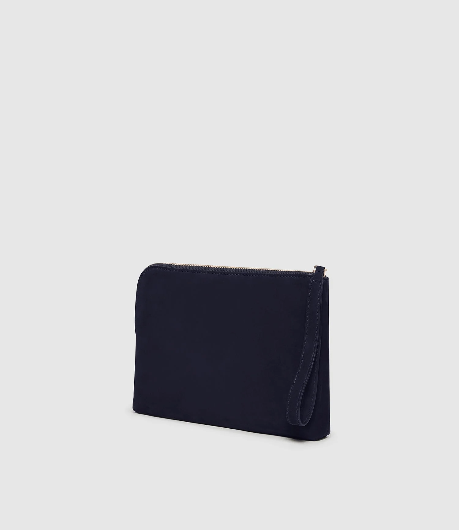 Metier - Wristlet Clutch Nubuck Navy - Image 4