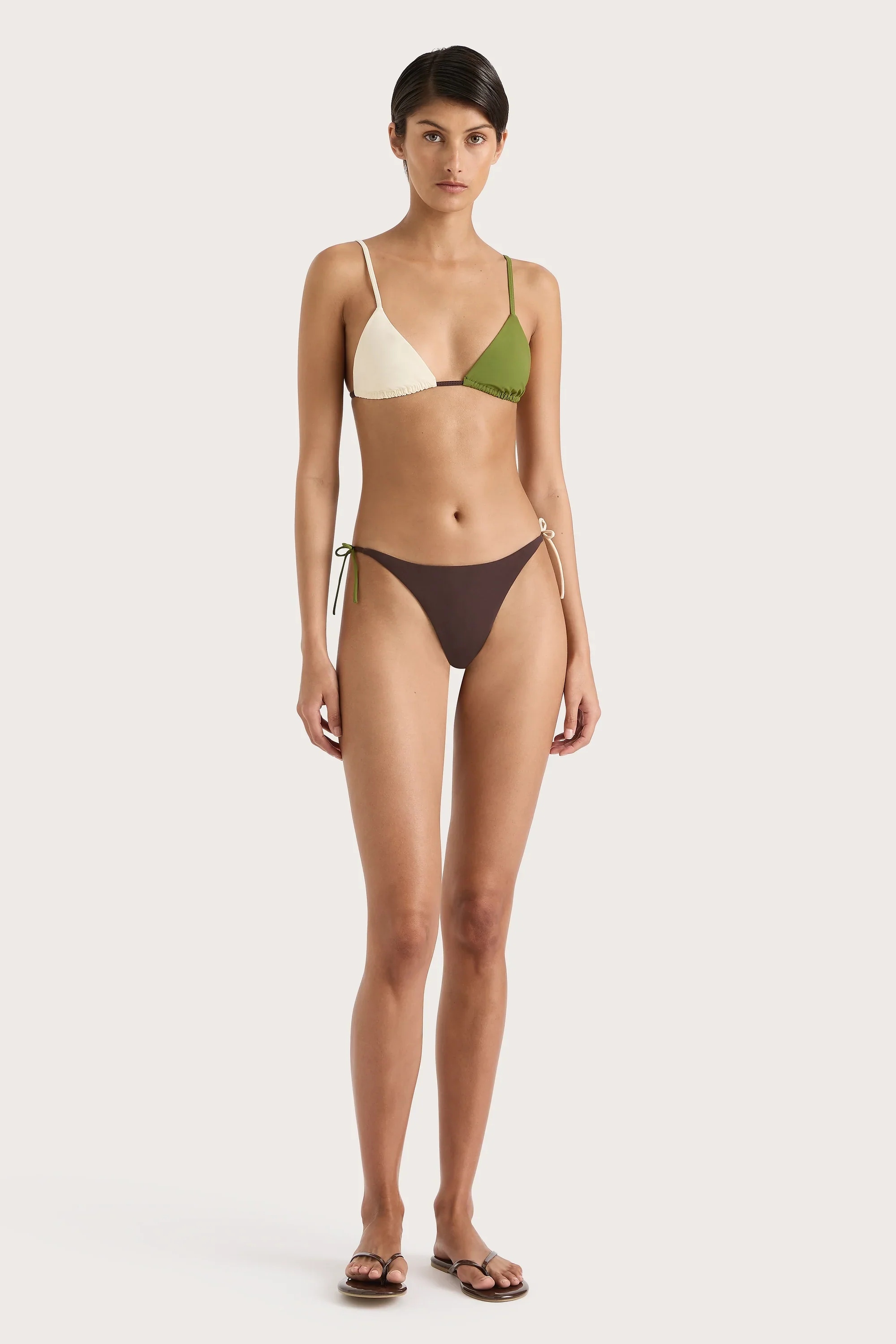Faithfull - Yeva Bikini Bottom Verte Multi - Final Sale