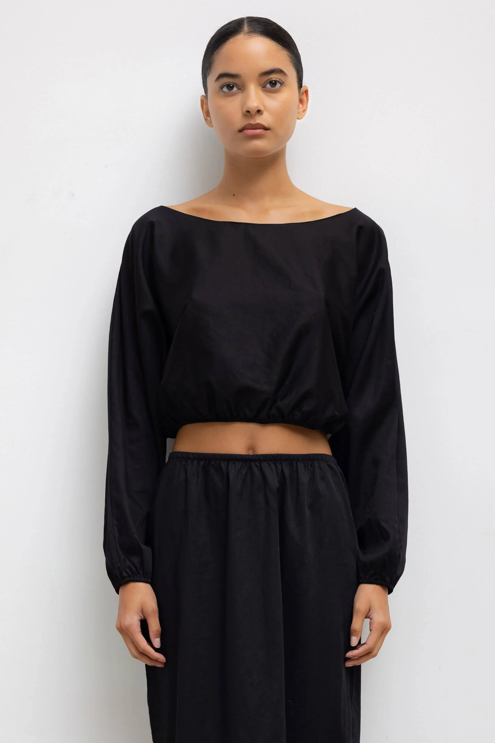 Leset - Yoko Long Sleeve Blouson Top