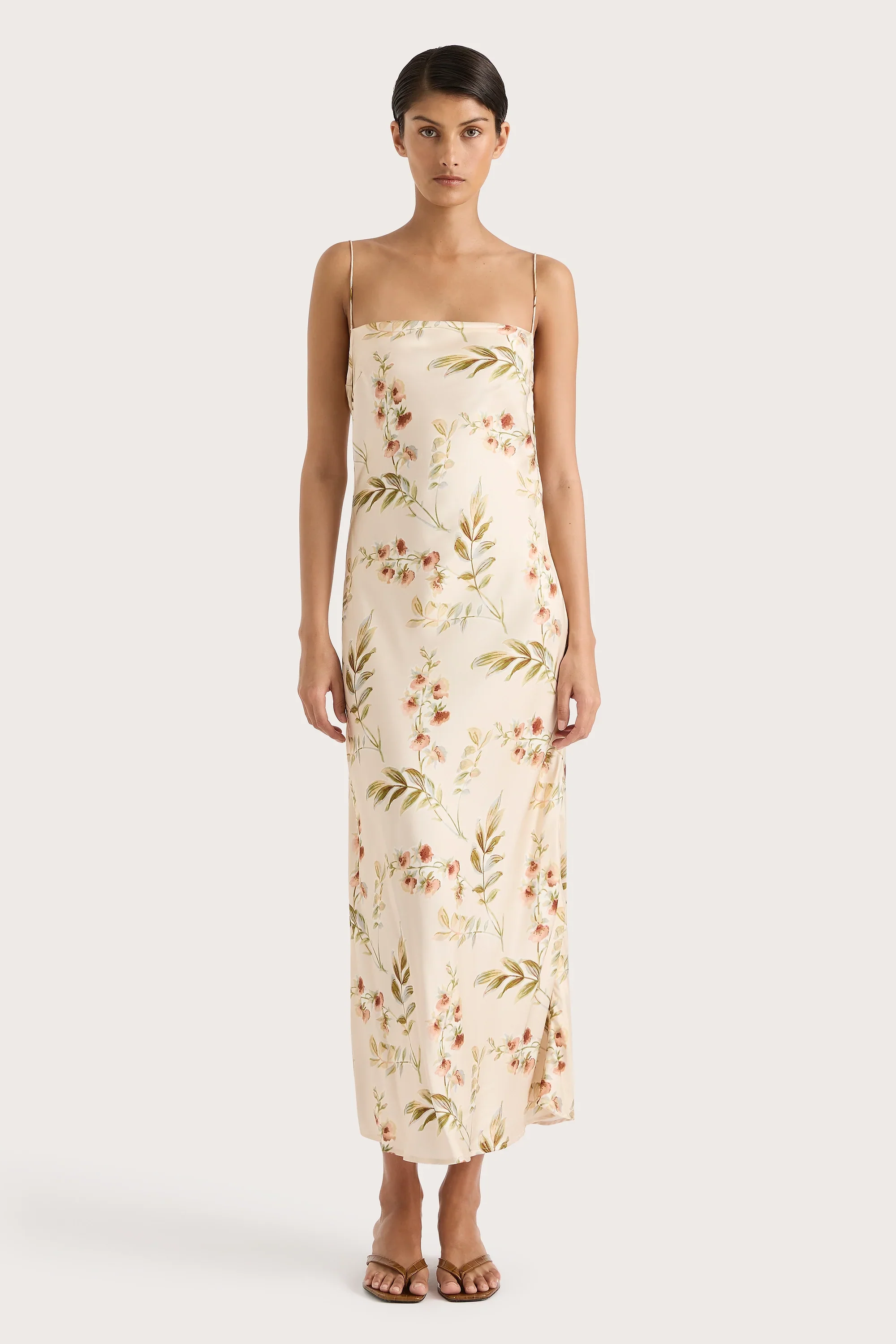 Faithfull - Yolaine Midi Dress Jardin Floral Blush - Final Sale