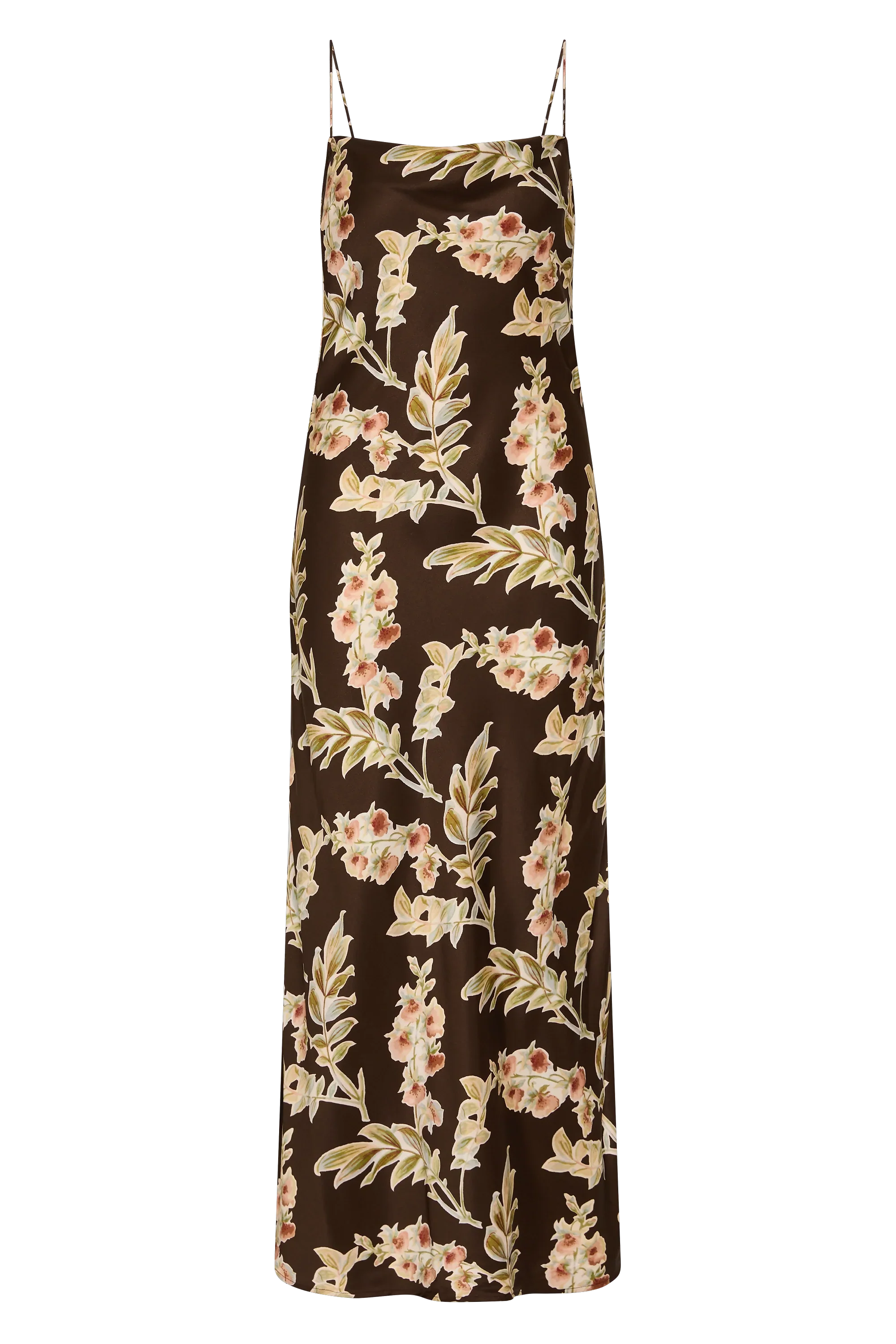 Faithfull - Yolaine Midi Dress Jardin Floral Chocolate - Final Sale - Image 8