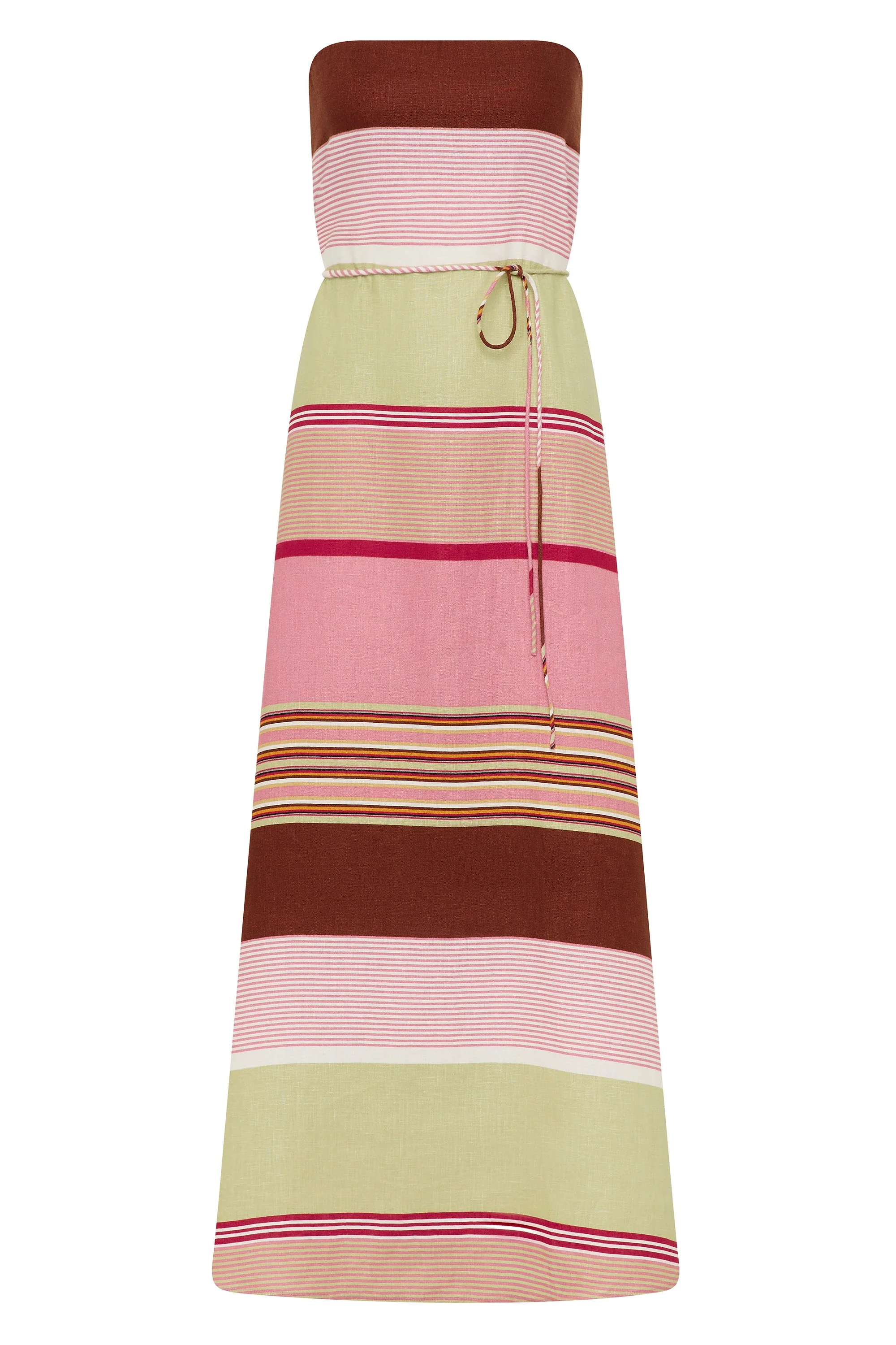 Faithfull - Yolina Maxi Dress Barragan Stripe Dusty Mauve - Image 8