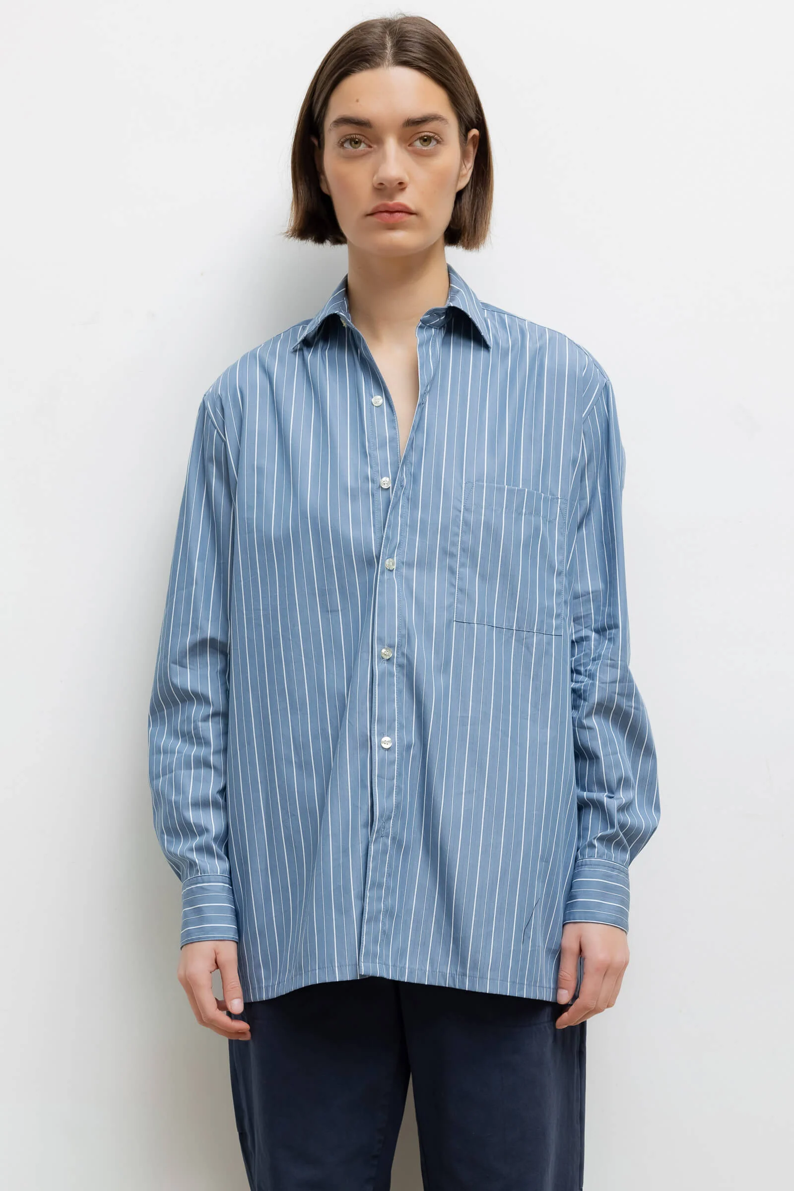 Leset - Yoshi Stripe Classic Oversized Button Down