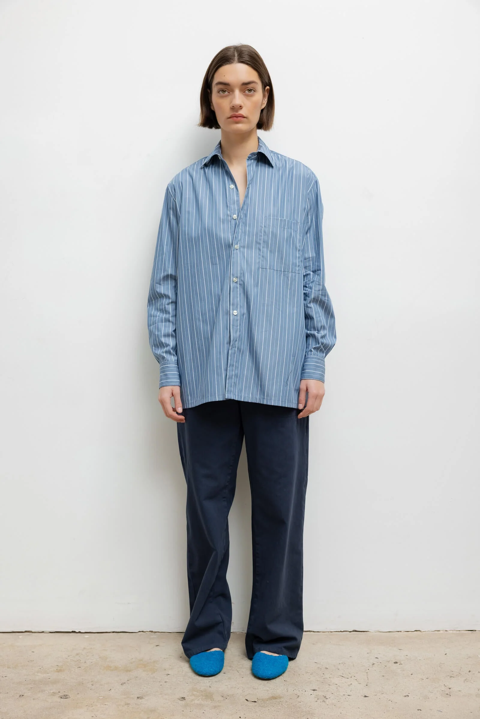 Leset - Yoshi Stripe Classic Oversized Button Down - Image 3