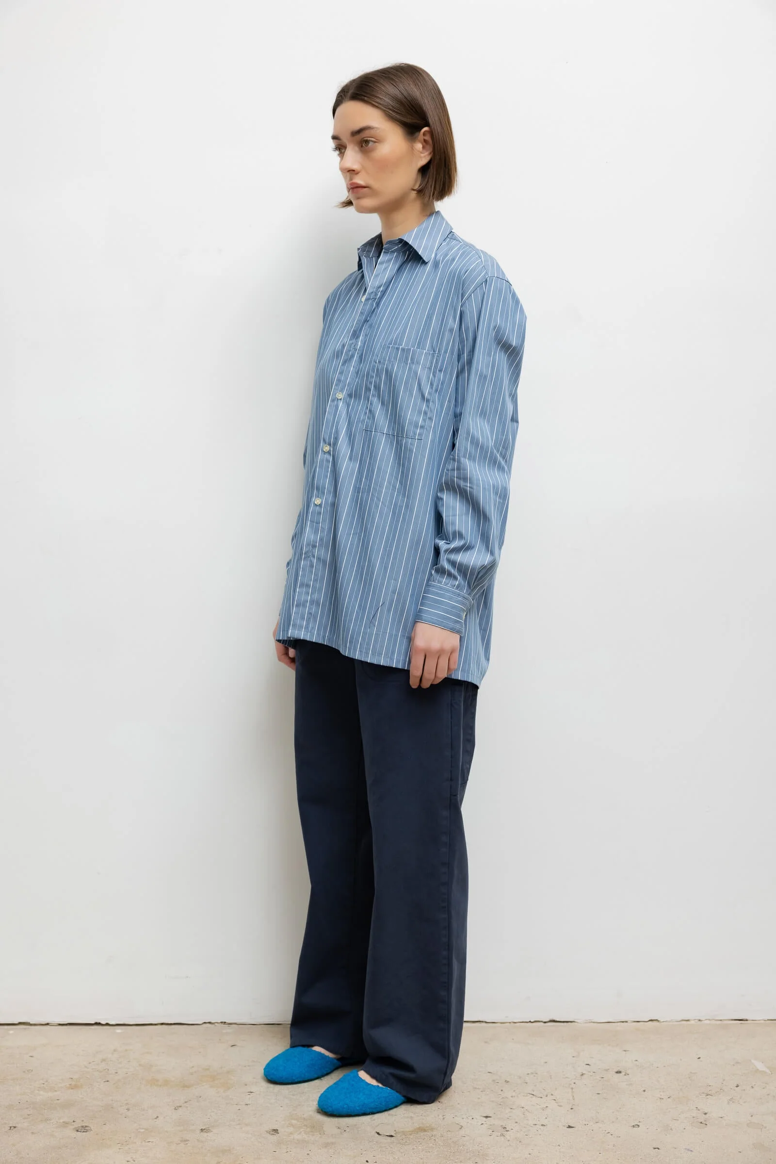 Leset - Yoshi Stripe Classic Oversized Button Down - Image 4