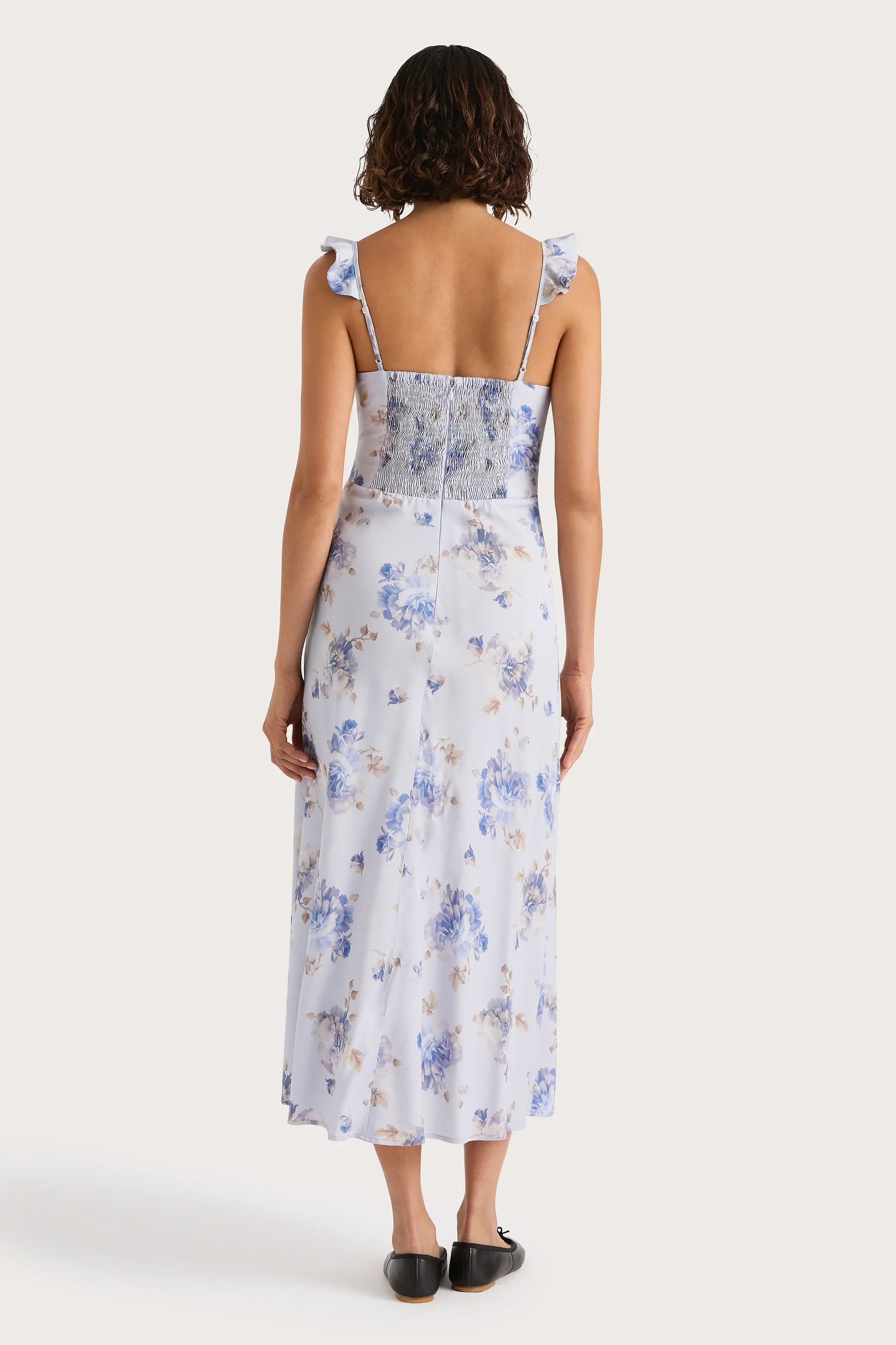 Faithfull - Yvonne Midi Dress Leona Floral Lilac - Final Sale - Image 6