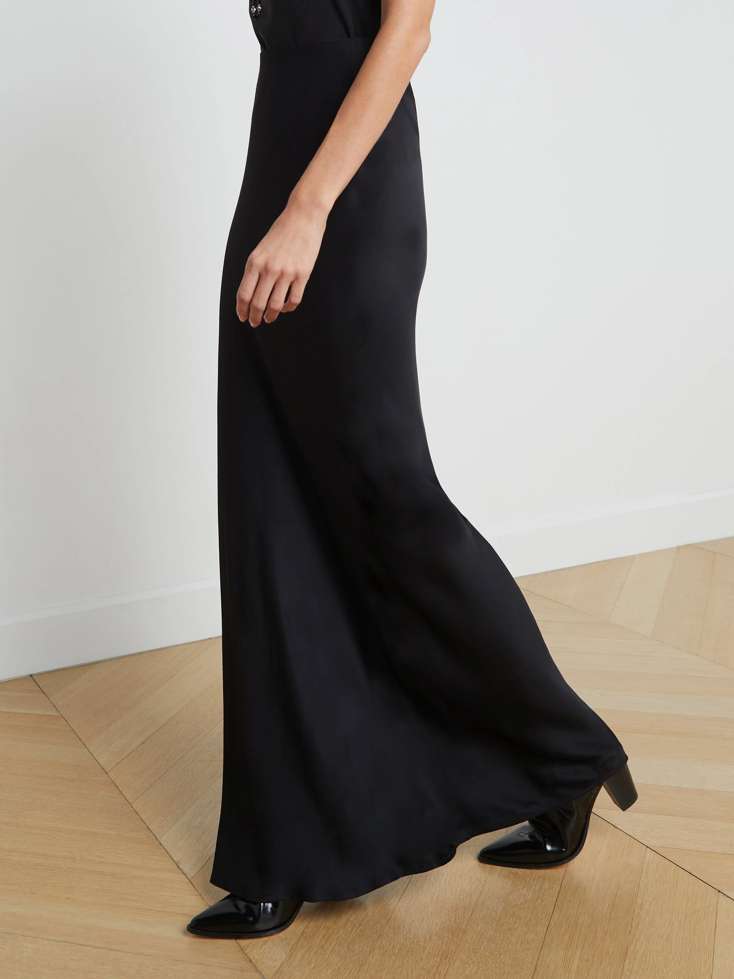 L'AGENCE - Zeta Satin Maxi Skirt - Image 7